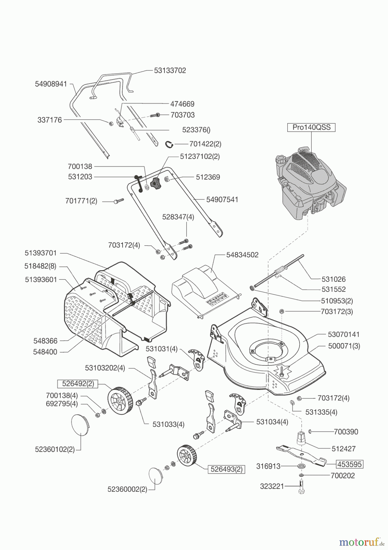 AL-KO Gartentechnik Benzinrasenmäher 40 B Green Power ab 02/2014 Seite 1