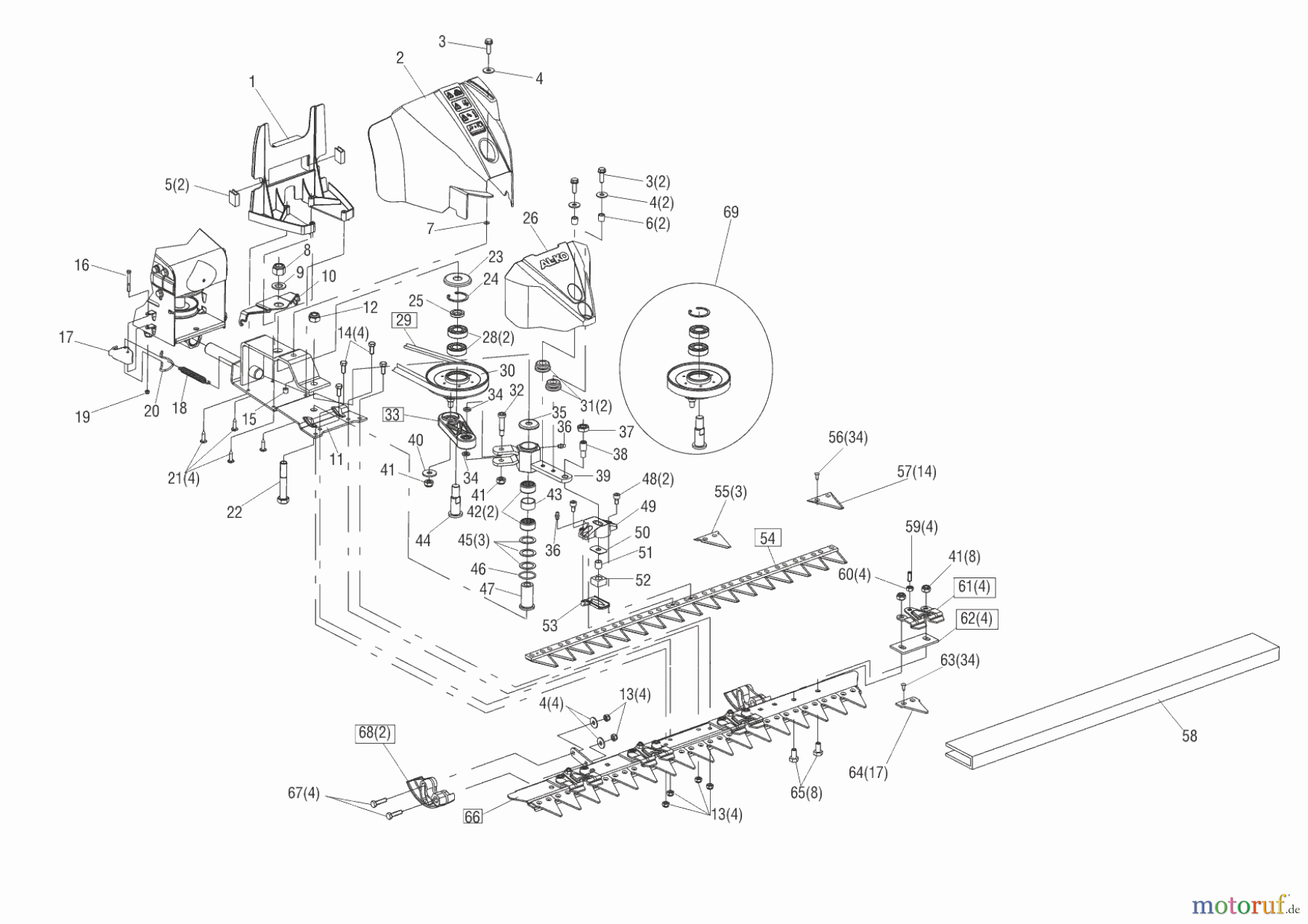  AL-KO Gartentechnik Balkenmäher BM 870 III  ab 03/2014 Seite 1