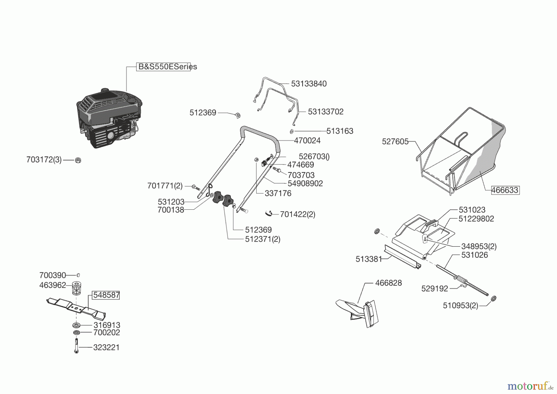 AL-KO Gartentechnik Benzinrasenmäher HW 47BR ab 03/2014 Seite 1