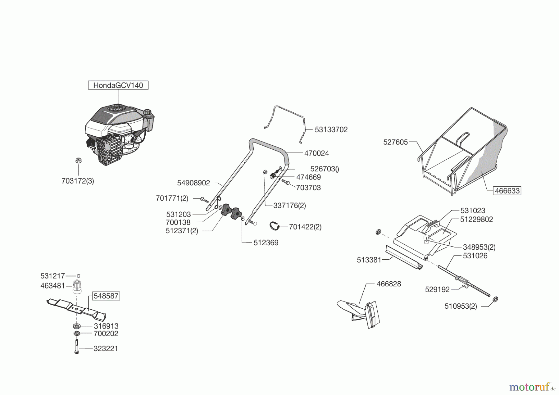 AL-KO Gartentechnik Benzinrasenmäher Selection HL 47.3 H ab 04/2014 Seite 1