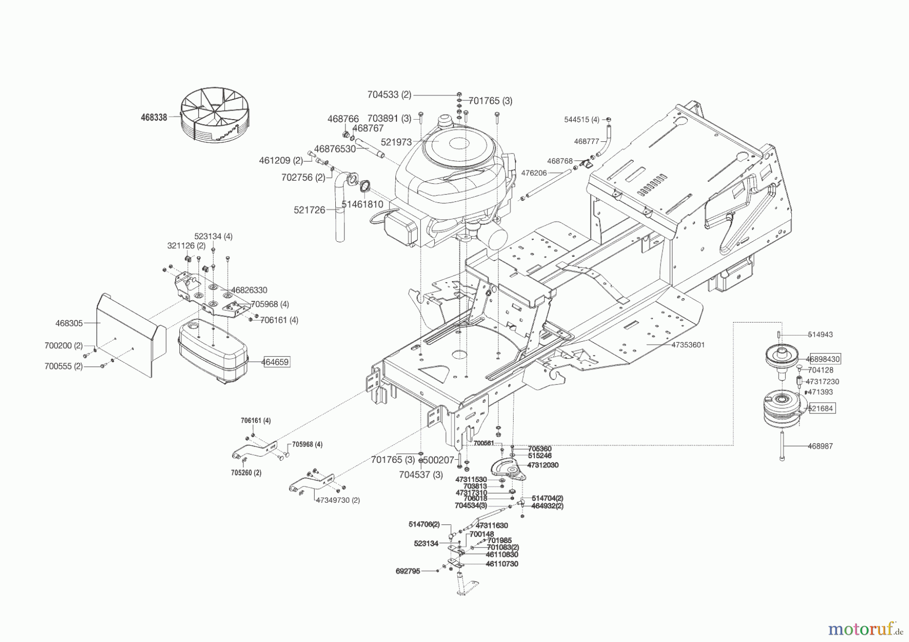 Powerline Gartentechnik Rasentraktor T 18-95.4 HD 09/2014 - 03/2016 Seite 2