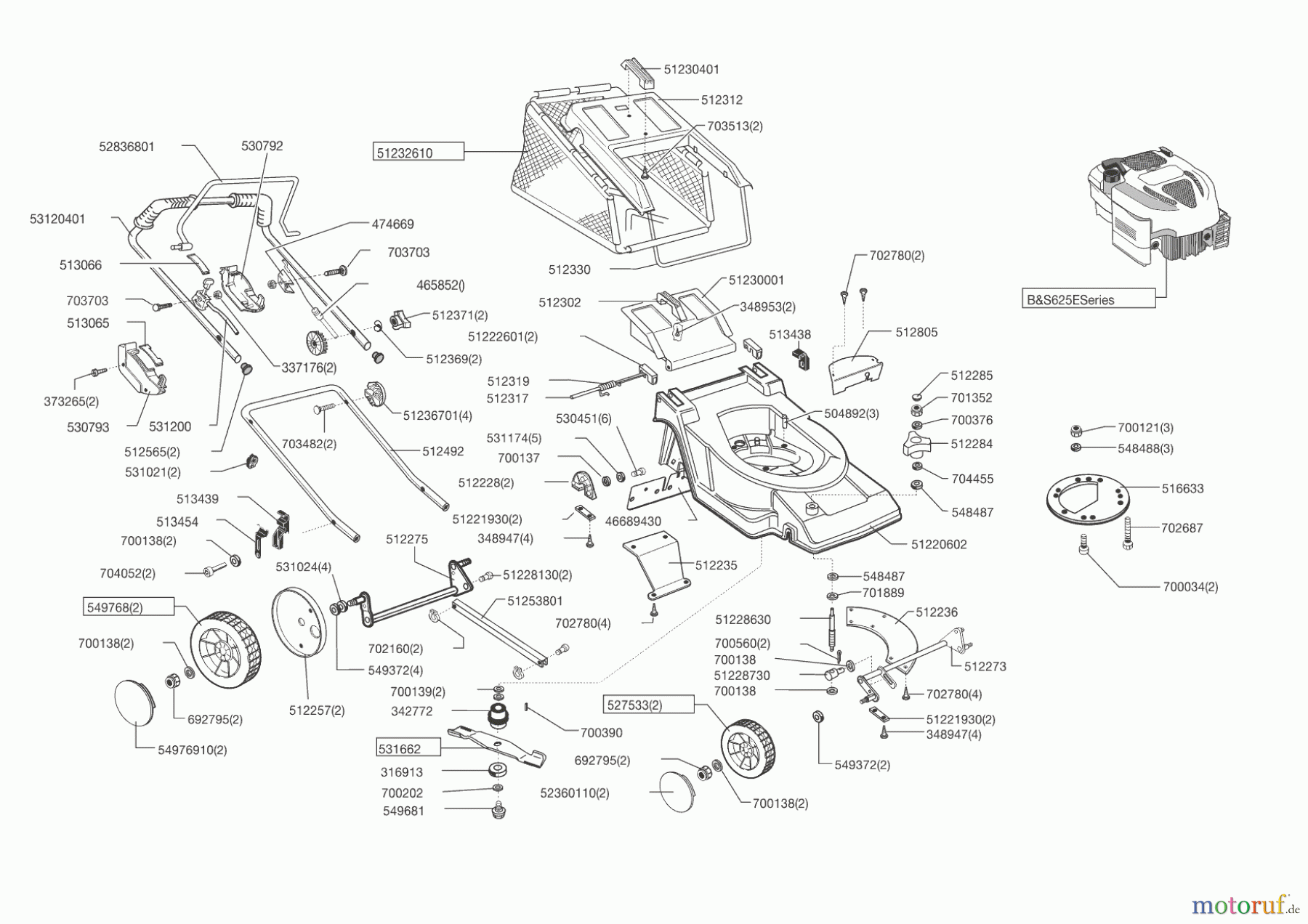 Sigma Gartentechnik Benzinrasenmäher HVC 485 B ab 12/2014 Seite 1