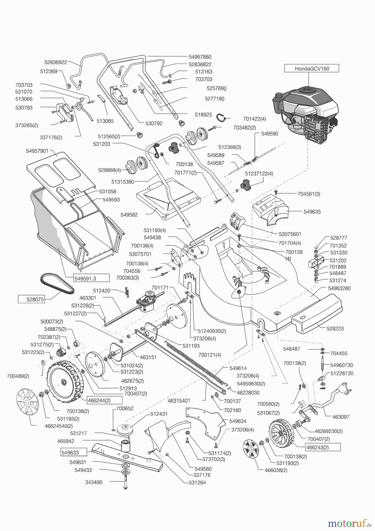 AL-KO Gartentechnik Benzinrasenmäher VALGARDEN MAXI 532 ab 12/2014 Seite 1
