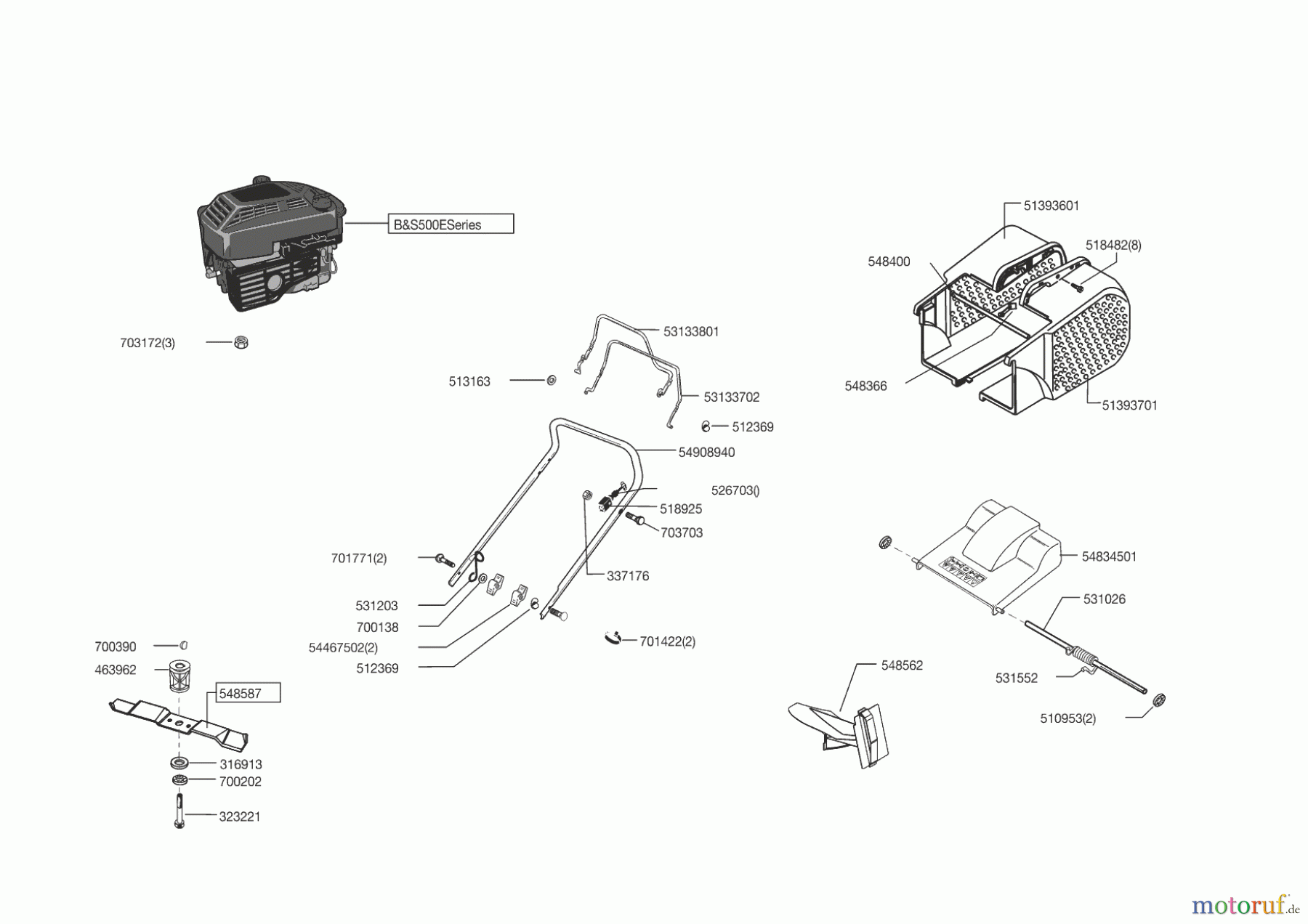  AL-KO Gartentechnik Benzinrasenmäher 50 SP Blackline  ab 12/2014 Seite 1
