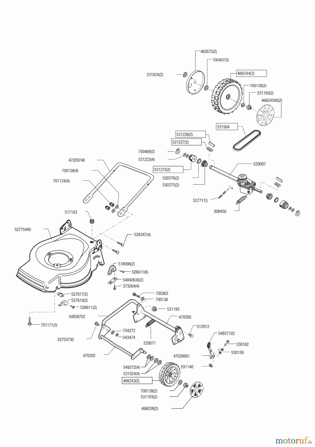 AL-KO Gartentechnik Benzinrasenmäher Hofer Plus 3R ab 12/2014 Seite 2