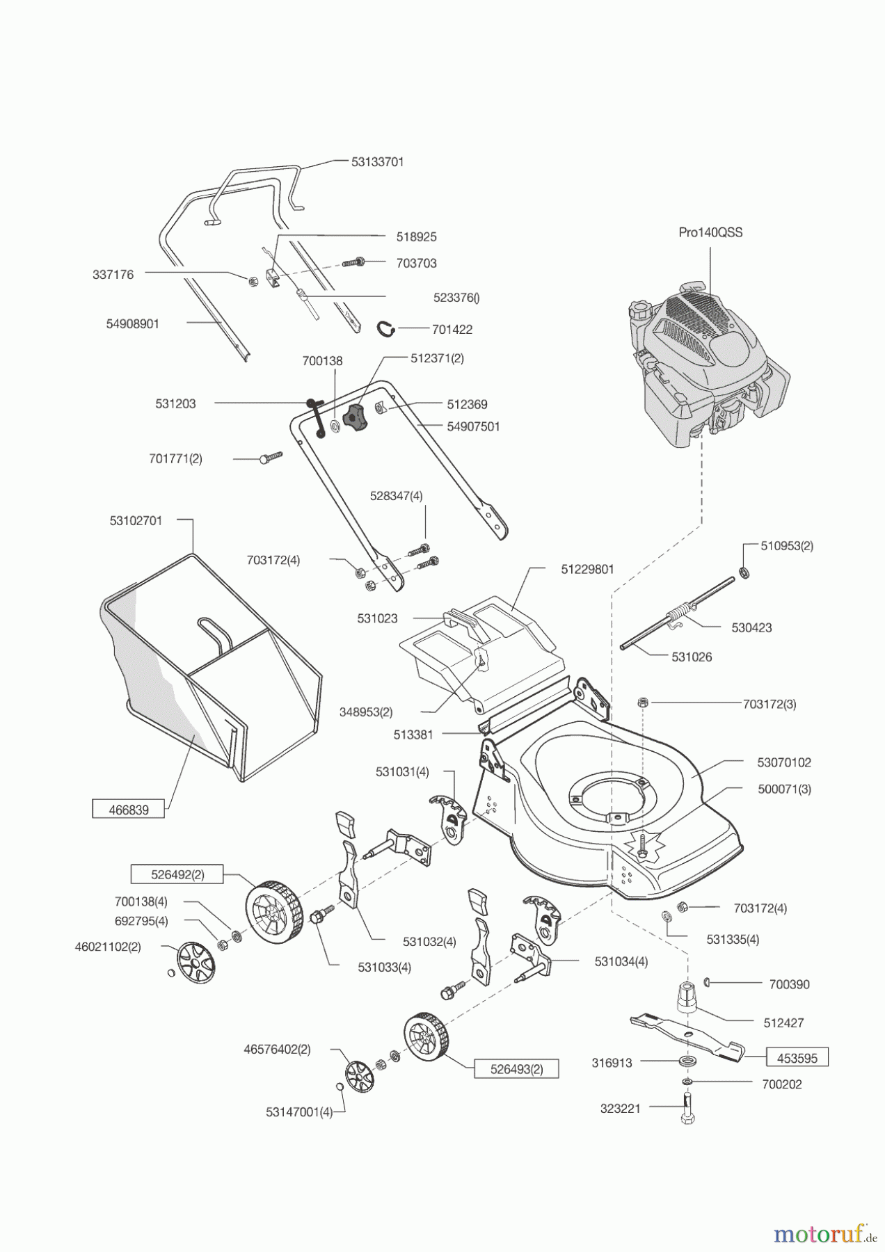 AL-KO Gartentechnik Benzinrasenmäher GLS 400 H Gartenland ab 12/2014 Seite 1