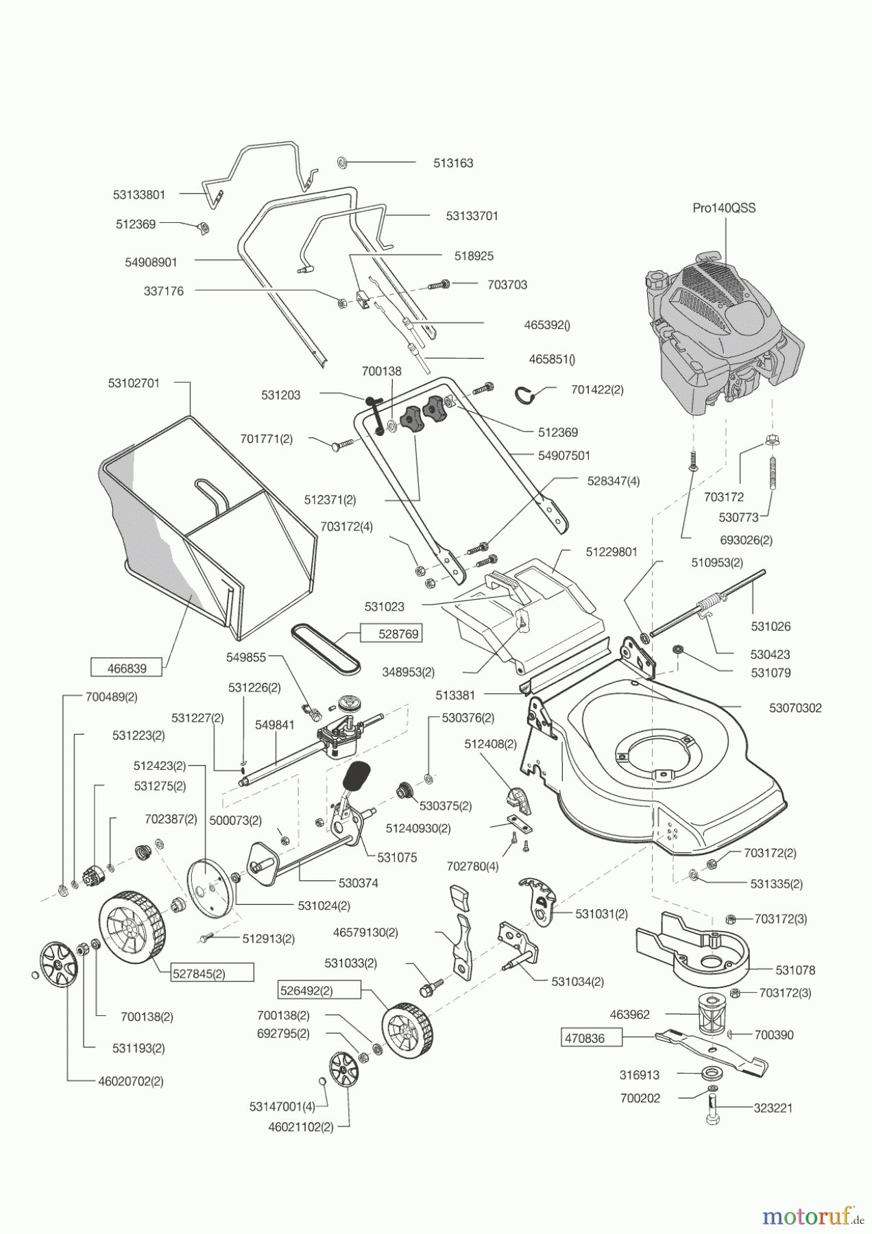 AL-KO Gartentechnik Benzinrasenmäher GLS 460 A Gartenland ab 12/2014 Seite 1