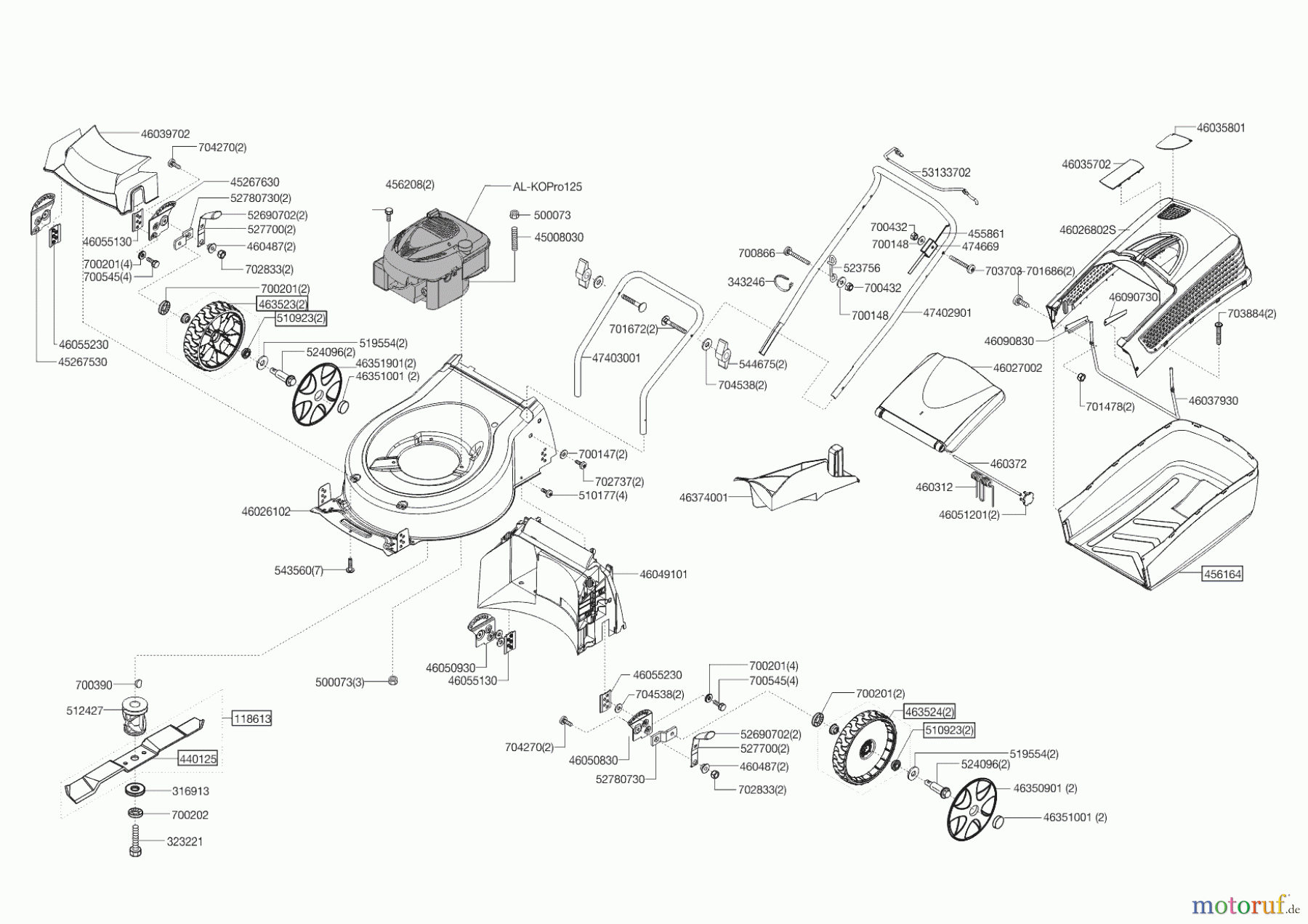  Solo by AL-KO Gartentechnik Benzinrasenmäher 4715 P-A  01/2015 - 03/2015 Seite 1
