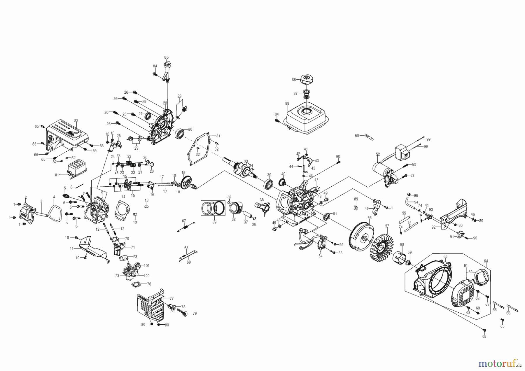 AL-KO Gartentechnik Benzinmotoren MOTOR G 210FDS ab 02/2015 Seite 1