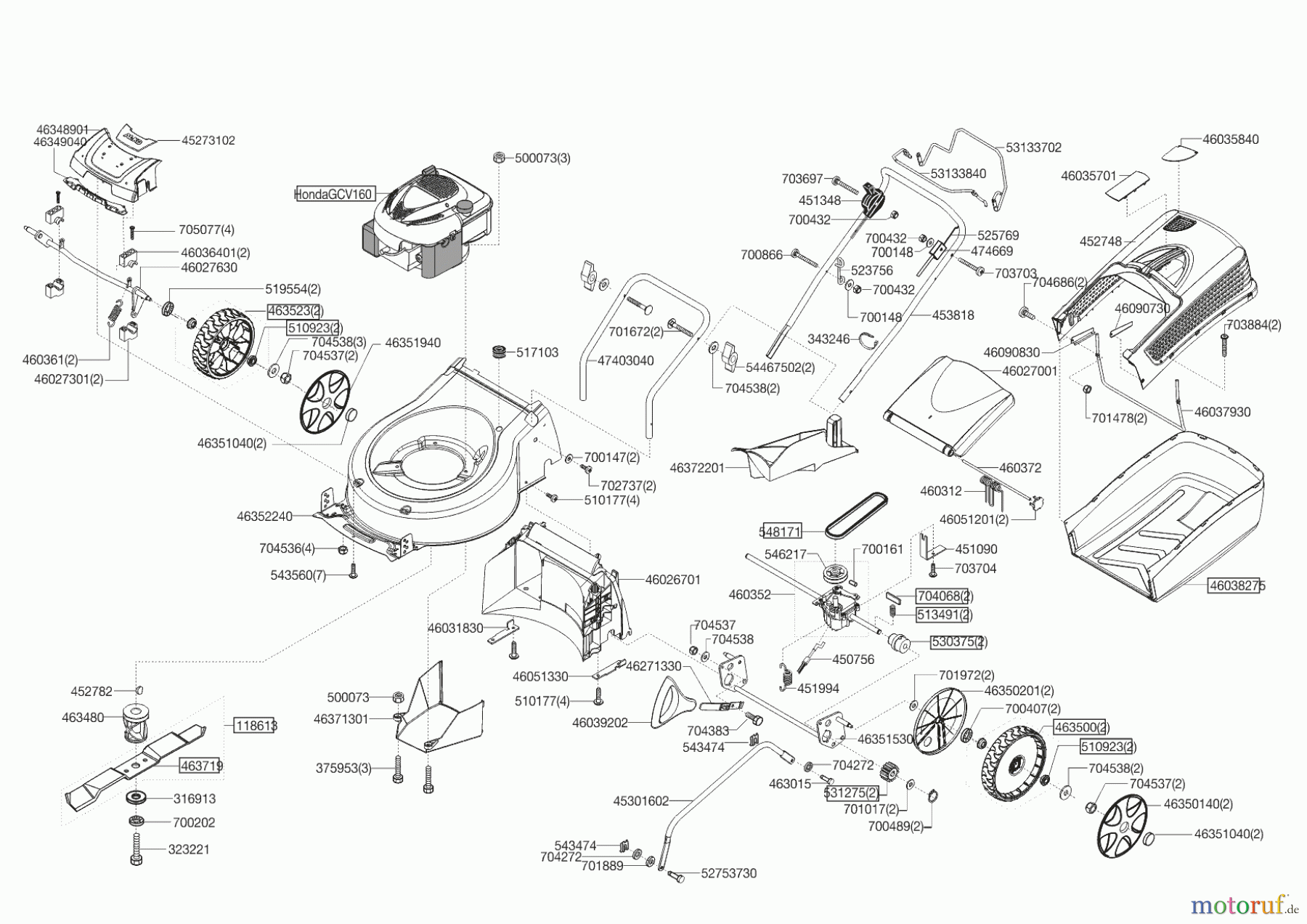 AL-KO Gartentechnik Benzinrasenmäher 4210 HPD Easy-Mow 03/2015 - 11/2015 Seite 1