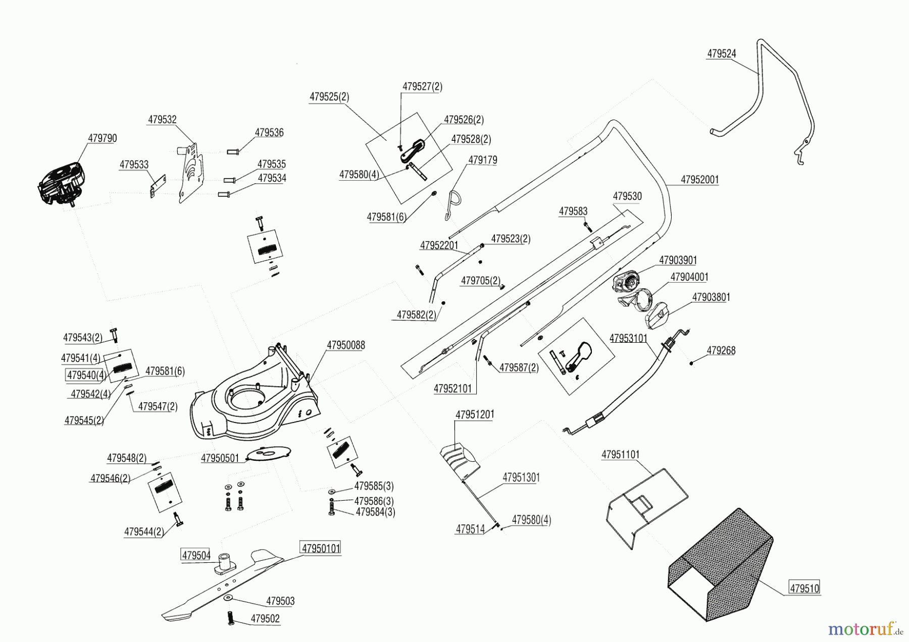 AL-KO Gartentechnik Benzinrasenmäher BRM 40 White Edition ab 11/2015 Seite 1