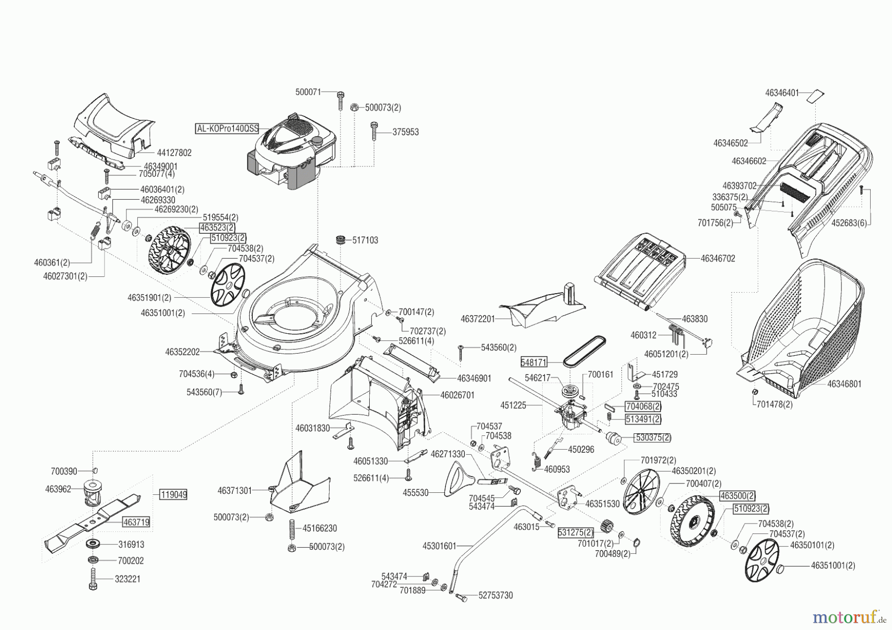  Solo by AL-KO Gartentechnik Benzinrasenmäher 4236 SP-A   01/2016 Seite 1