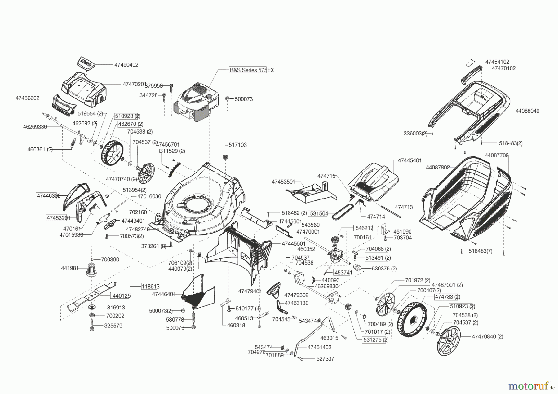  AL-KO Gartentechnik Benzinrasenmäher HB 460 BA  09/2016 - 11/2016 Seite 1