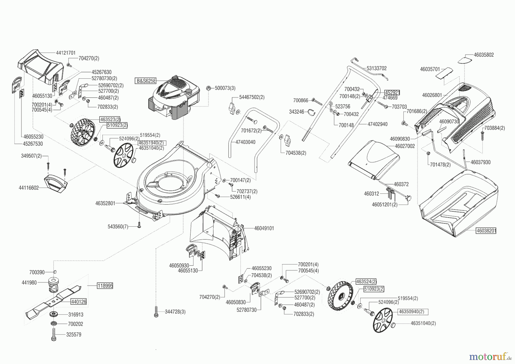 AL-KO Gartentechnik Benzinrasenmäher 5.16 P-B CLASSIC 09/2016 - 03/2019 Seite 1