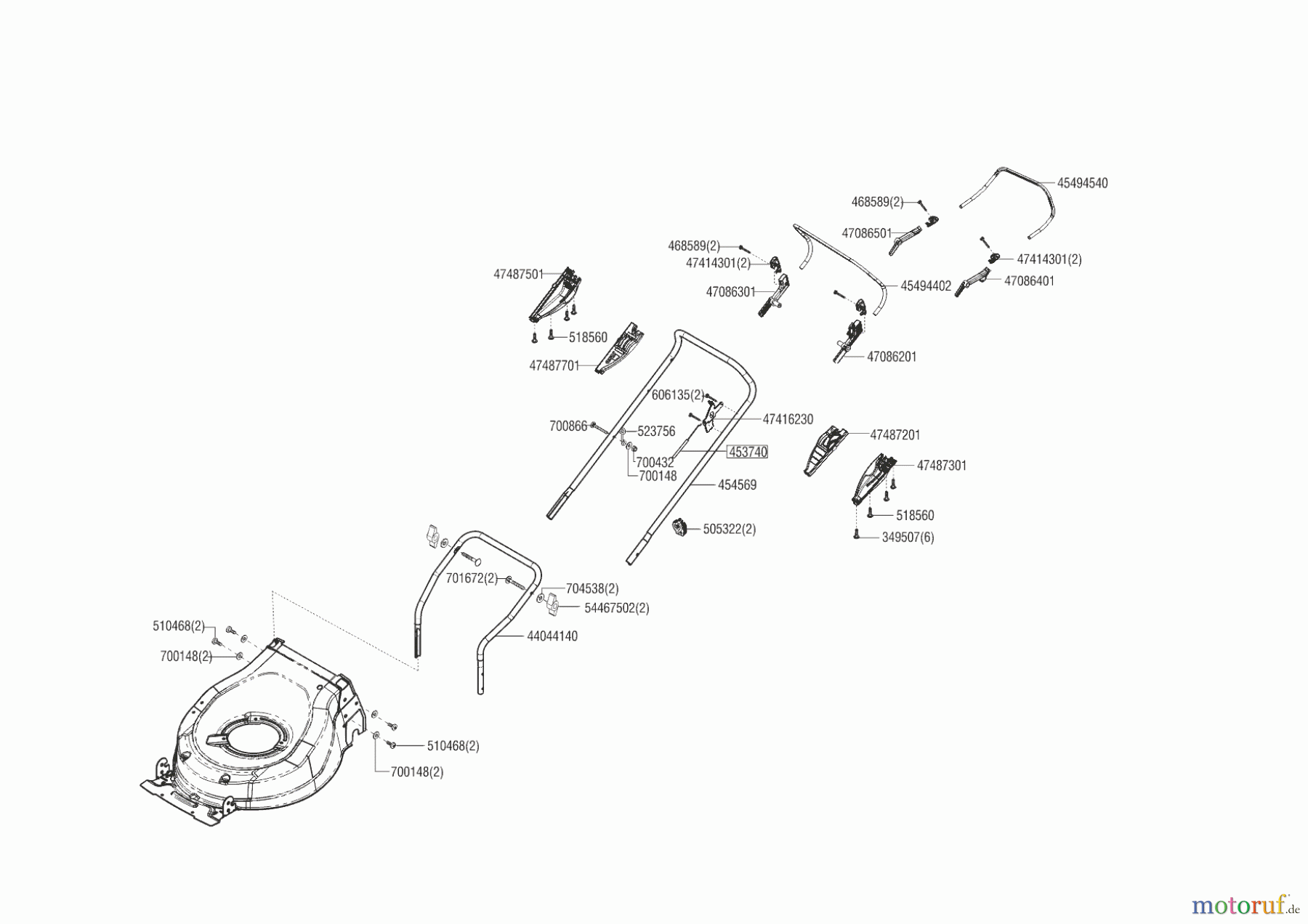 AL-KO Gartentechnik Benzinrasenmäher HB 460 BA ab 11/2016 Seite 2