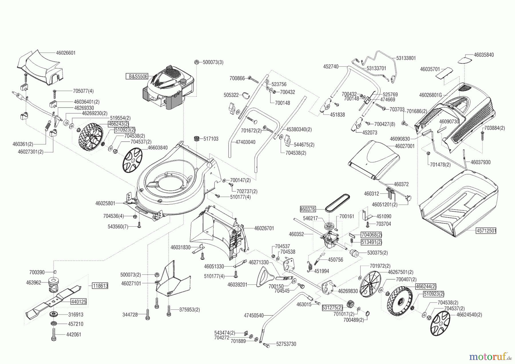 GARDENFEELINGS Gartentechnik Benzinrasenmäher GF 46 01/2017 - 11/2017 Seite 1