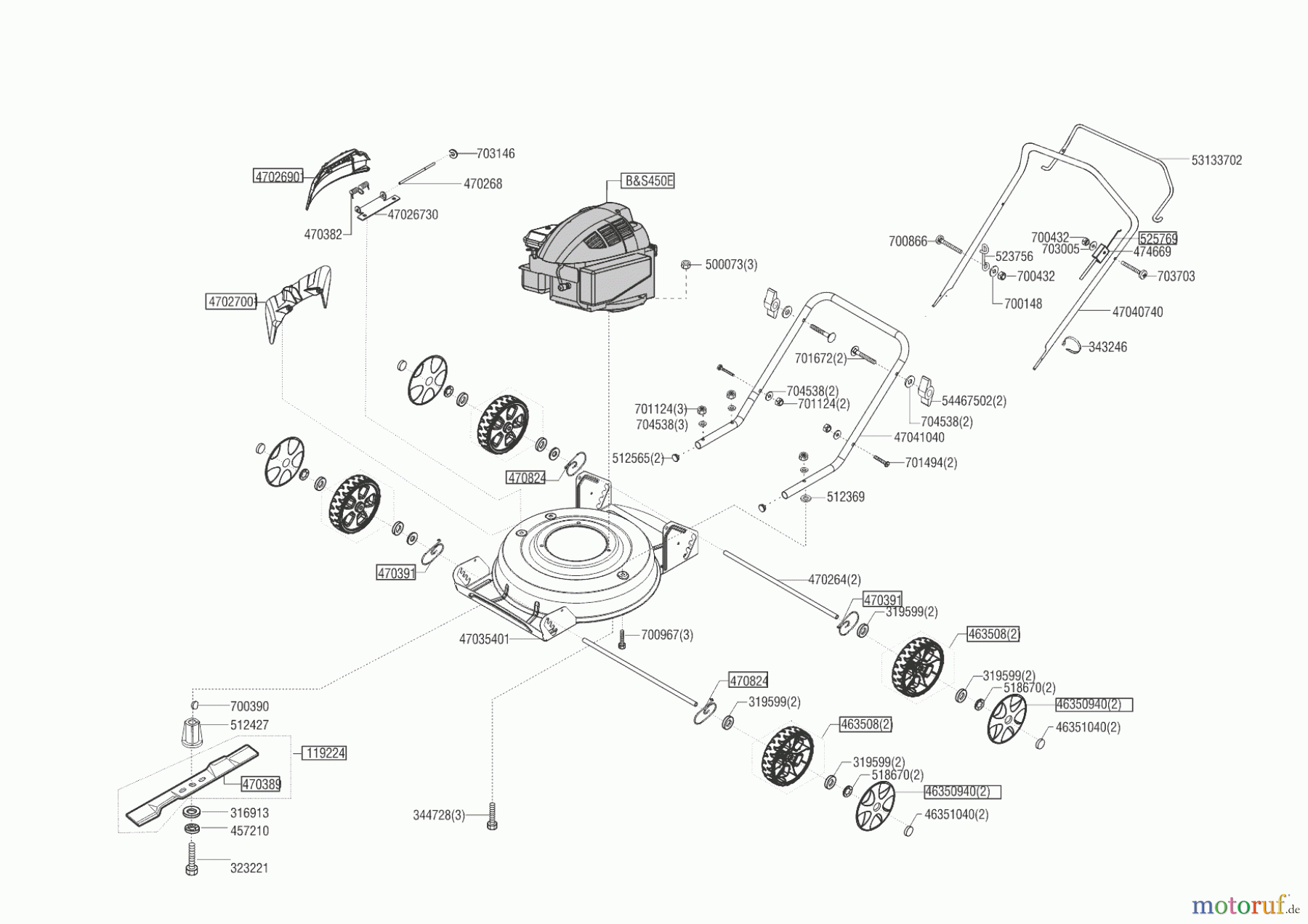  AL-KO Gartentechnik Mulchmäher 4.67 P-B BIO EDITION  03/2017 - 03/2018 Seite 1