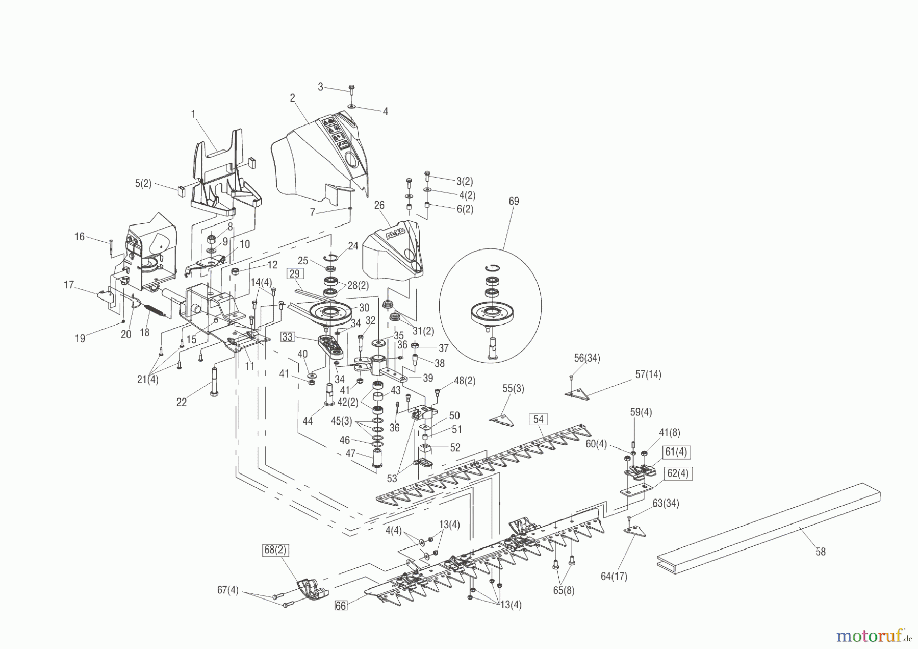 AL-KO Gartentechnik Balkenmäher BM 875 III 06/2017 Seite 1