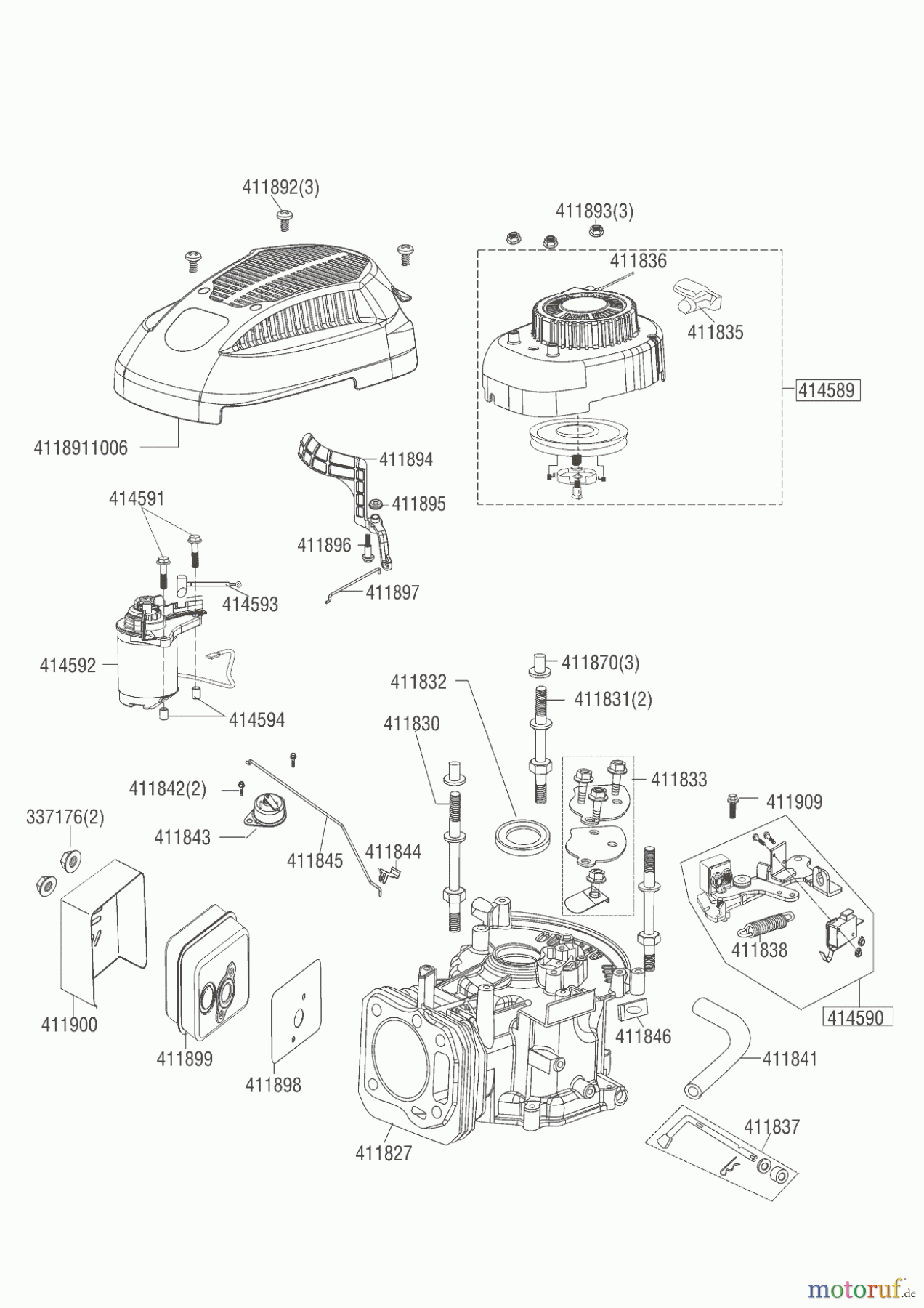 AL-KO Gartentechnik Benzinmotoren B-MOTOR APL PRO 160 QSS+E LC1P65FA R1015 11/2017 Seite 1