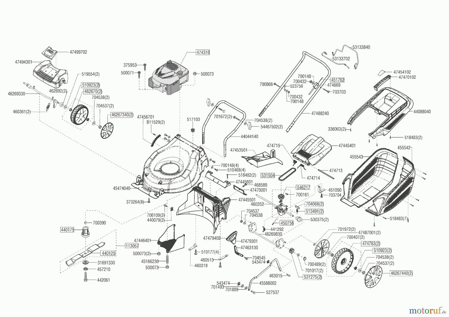 AL-KO Gartentechnik Benzinrasenmäher HB 46 BA 01/2018 - 03/2018 Seite 1