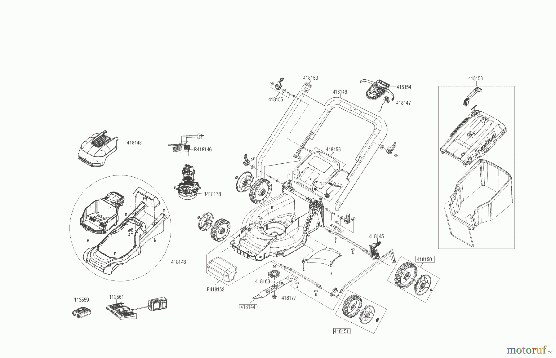 AL-KO Gartentechnik Akkurasenmäher 34.8 LI EASY +2x2,5 AH 03/2018 Seite 1