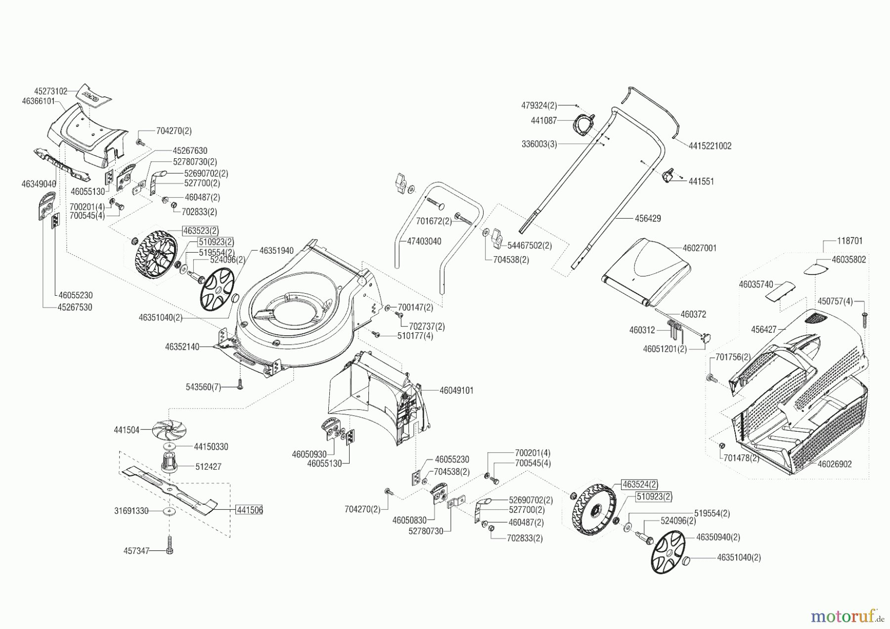 AL-KO Gartentechnik Akkurasenmäher 42.5 LI MOWEO ab 03/2018 Seite 1