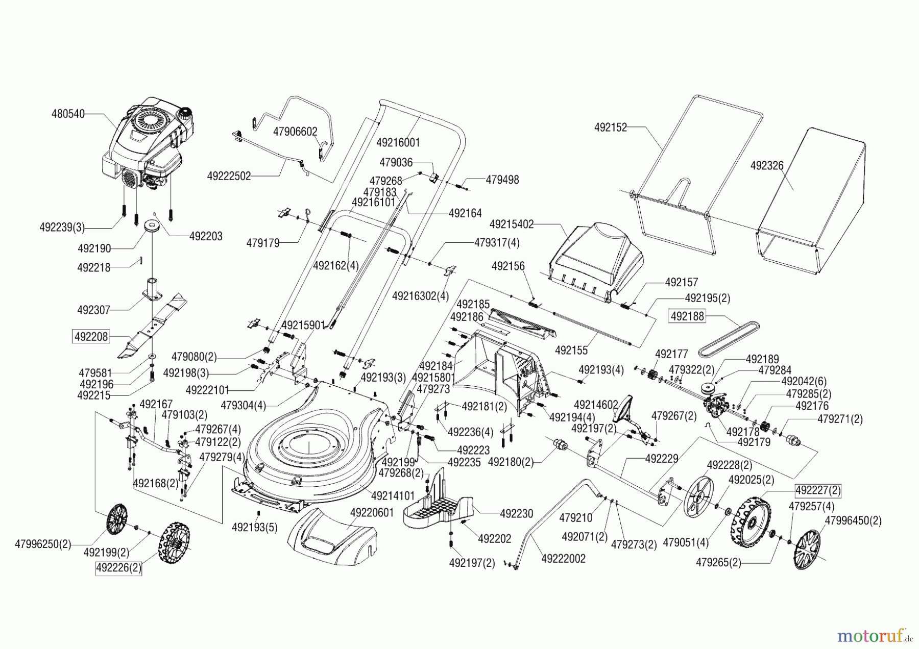  AL-KO Gartentechnik Benzinrasenmäher BK RB TECH 135 - 46  05/2018 Seite 1