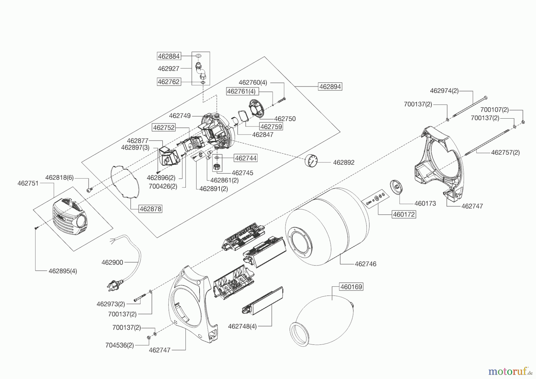 AL-KO Wassertechnik Hauswasserwerke HAUSWASSERWERK HW 1300 INOX 01/2019 Seite 2