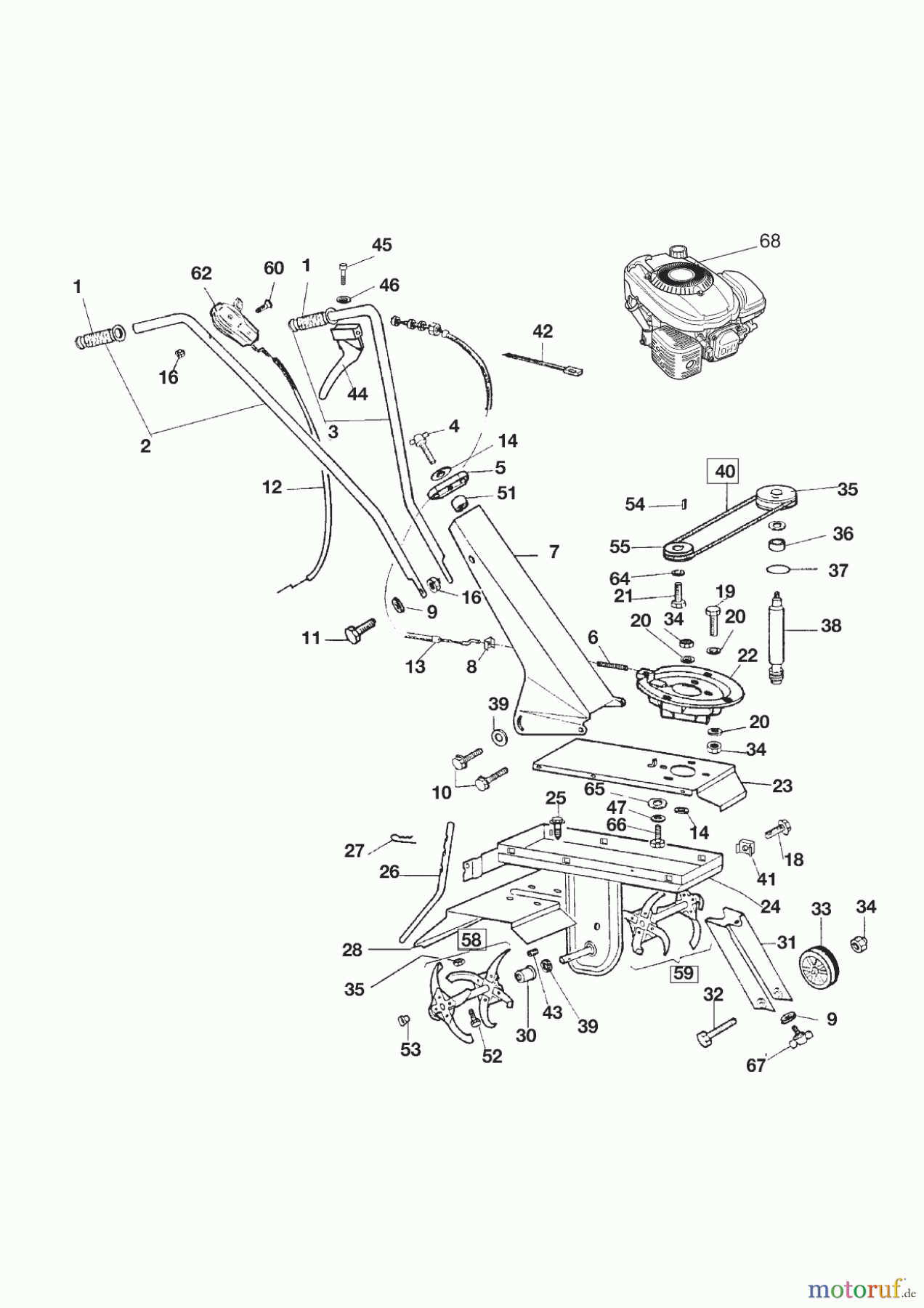 AL-KO Gartentechnik Motorhacken MH 350-9 LM 02/2019 Seite 1