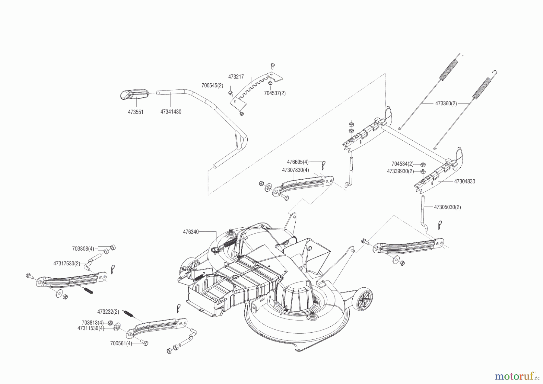 Powerline Gartentechnik Rasentraktor T 16-95.4 HD V2 ab 02/2019 Seite 5