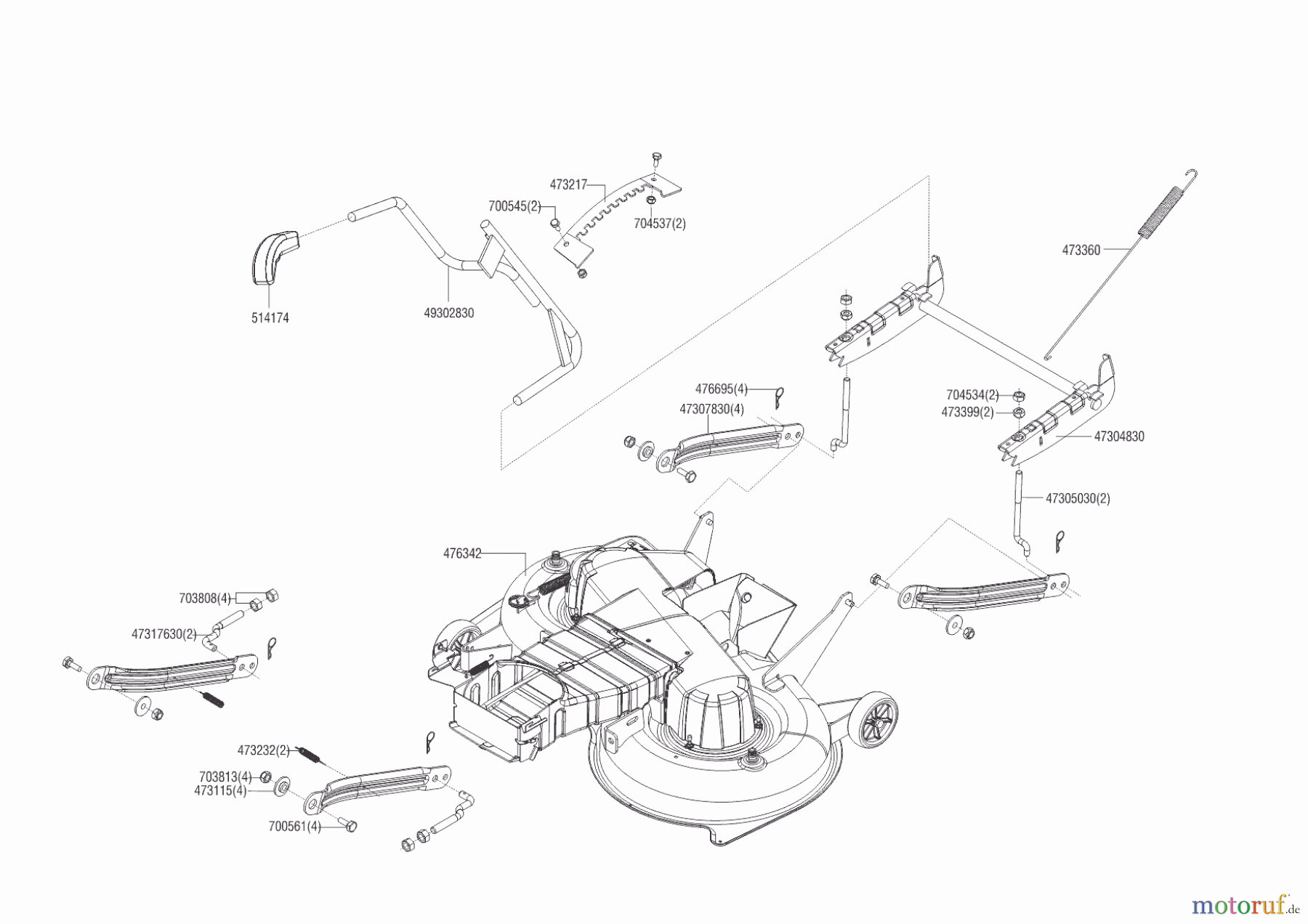 AL-KO Gartentechnik Rasentraktor T16-102 HD V2 PRO HVC 02/2019 - 04/2020 Seite 5