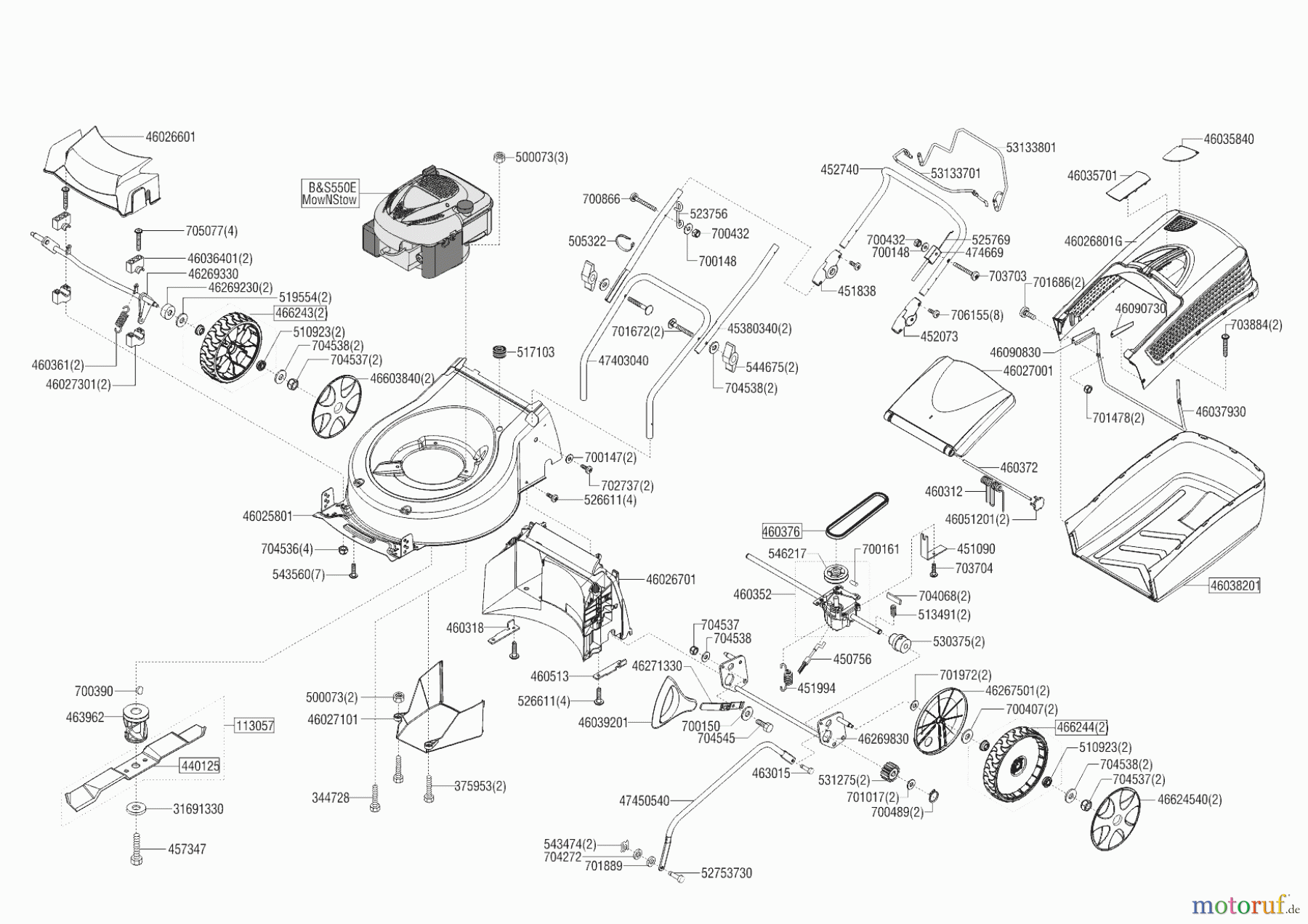 GARDENLINE Gartentechnik Benzinrasenmäher GL46 02/2019 Seite 1
