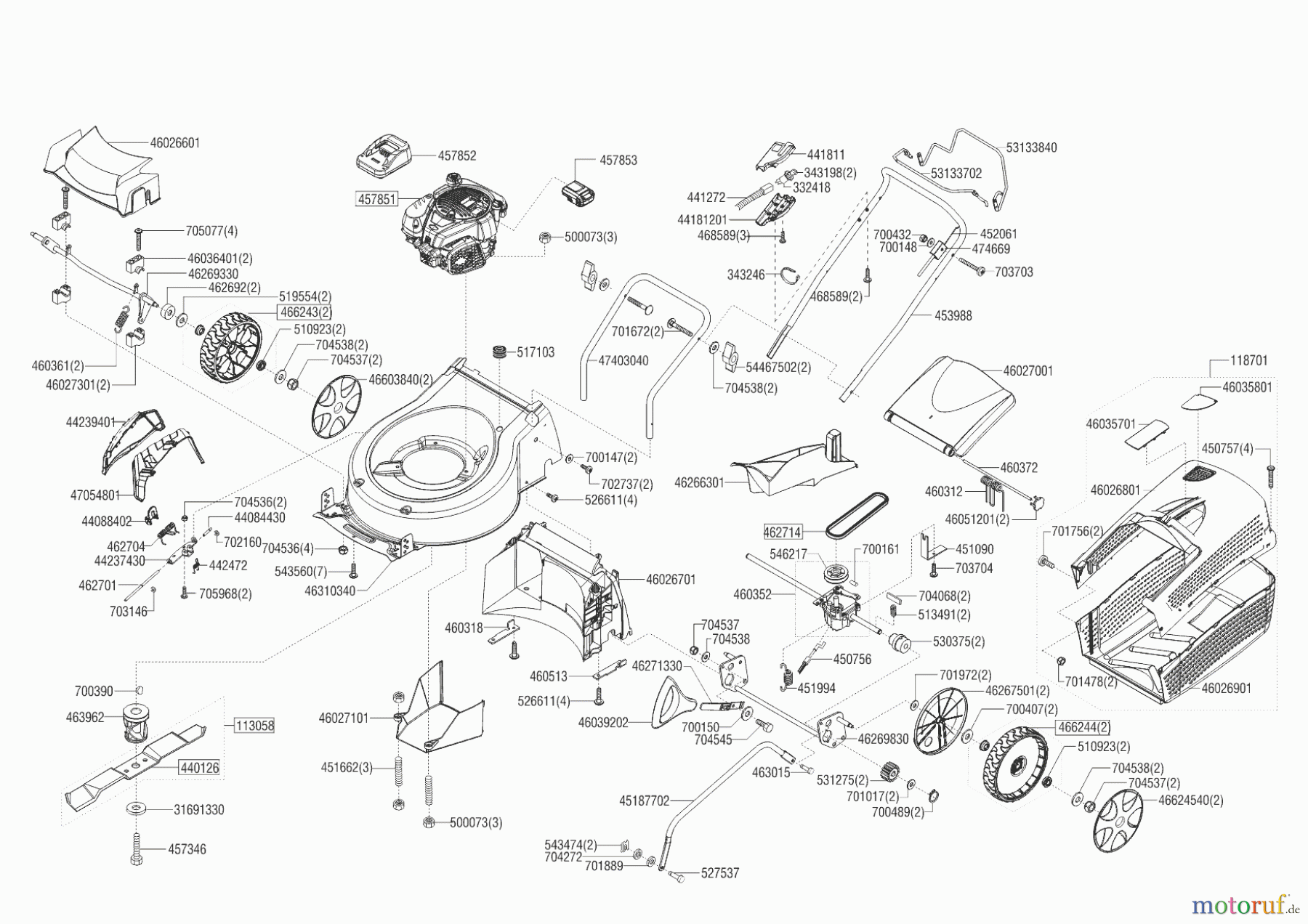 AL-KO Gartentechnik Benzinrasenmäher 519 BRI 02/2019 Seite 1