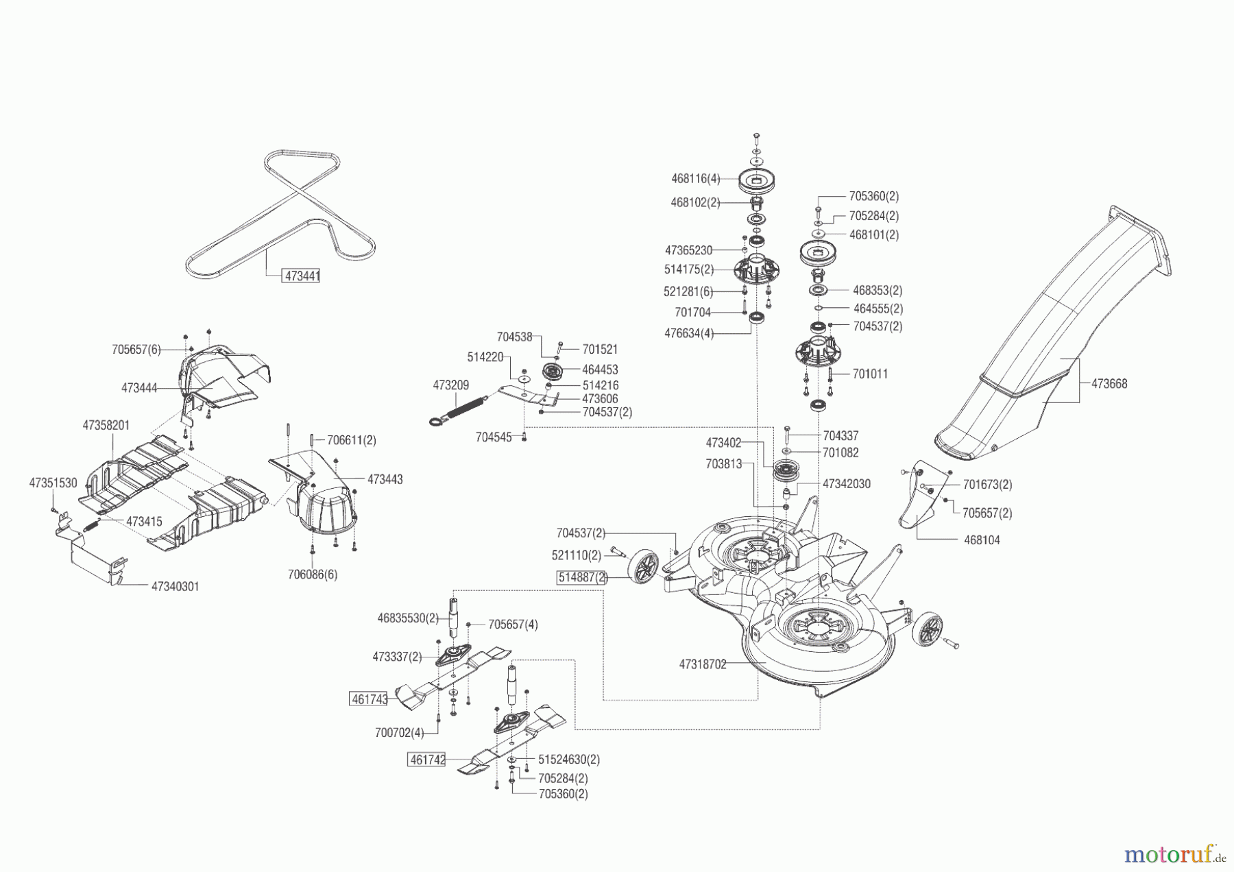 Solo by AL-KO Gartentechnik Rasentraktor T13-93.7 HD COMFORT 02/2019 - 04/2020 Seite 6