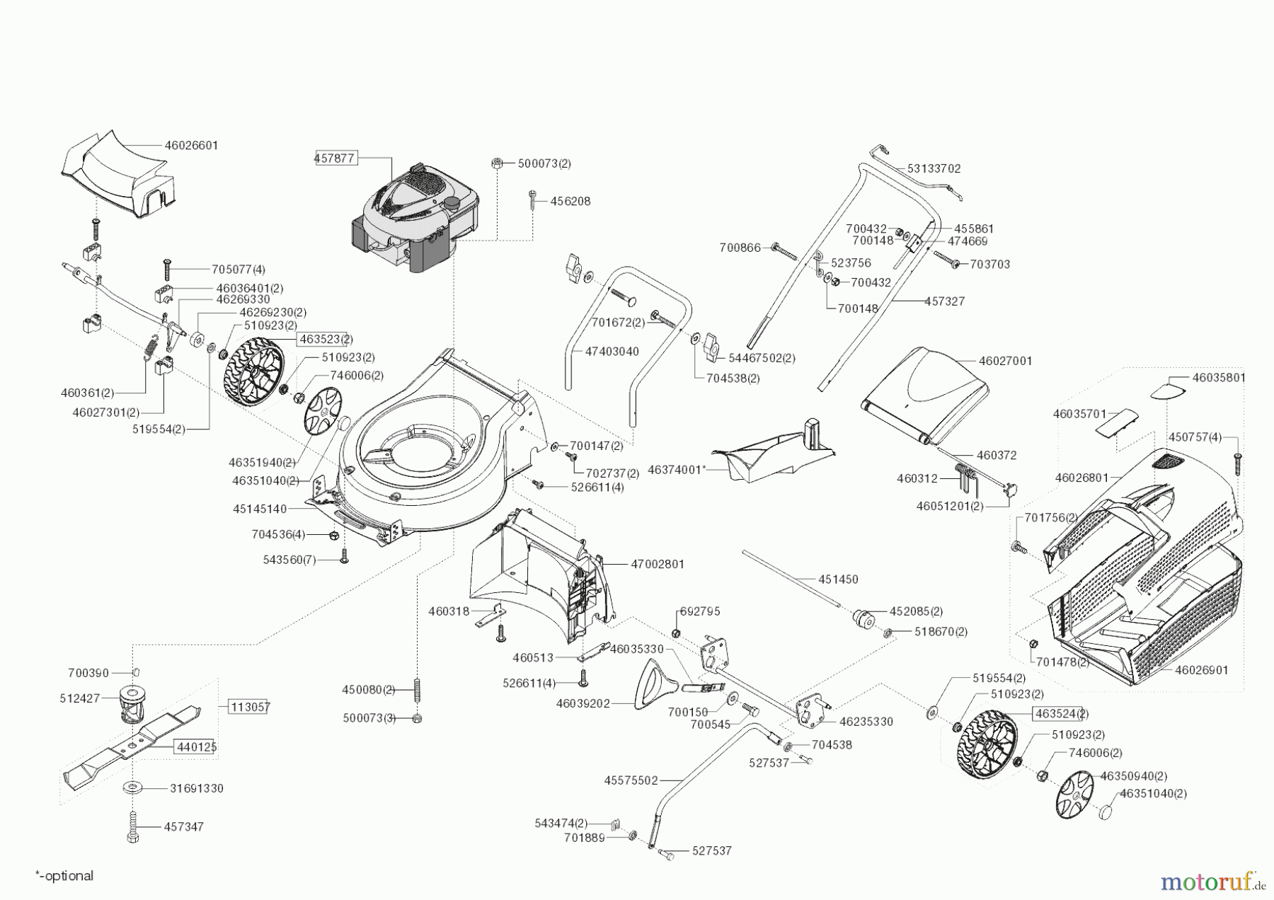 AL-KO Gartentechnik Benzinrasenmäher 460 B AL-KO 09/2020 Seite 1