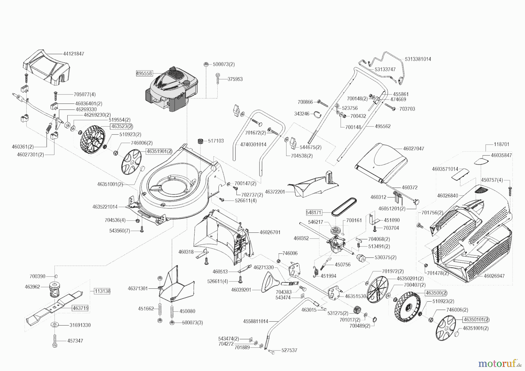 AL-KO Gartentechnik Benzinrasenmäher 42 SP-A WINGART 10/2021 Seite 1