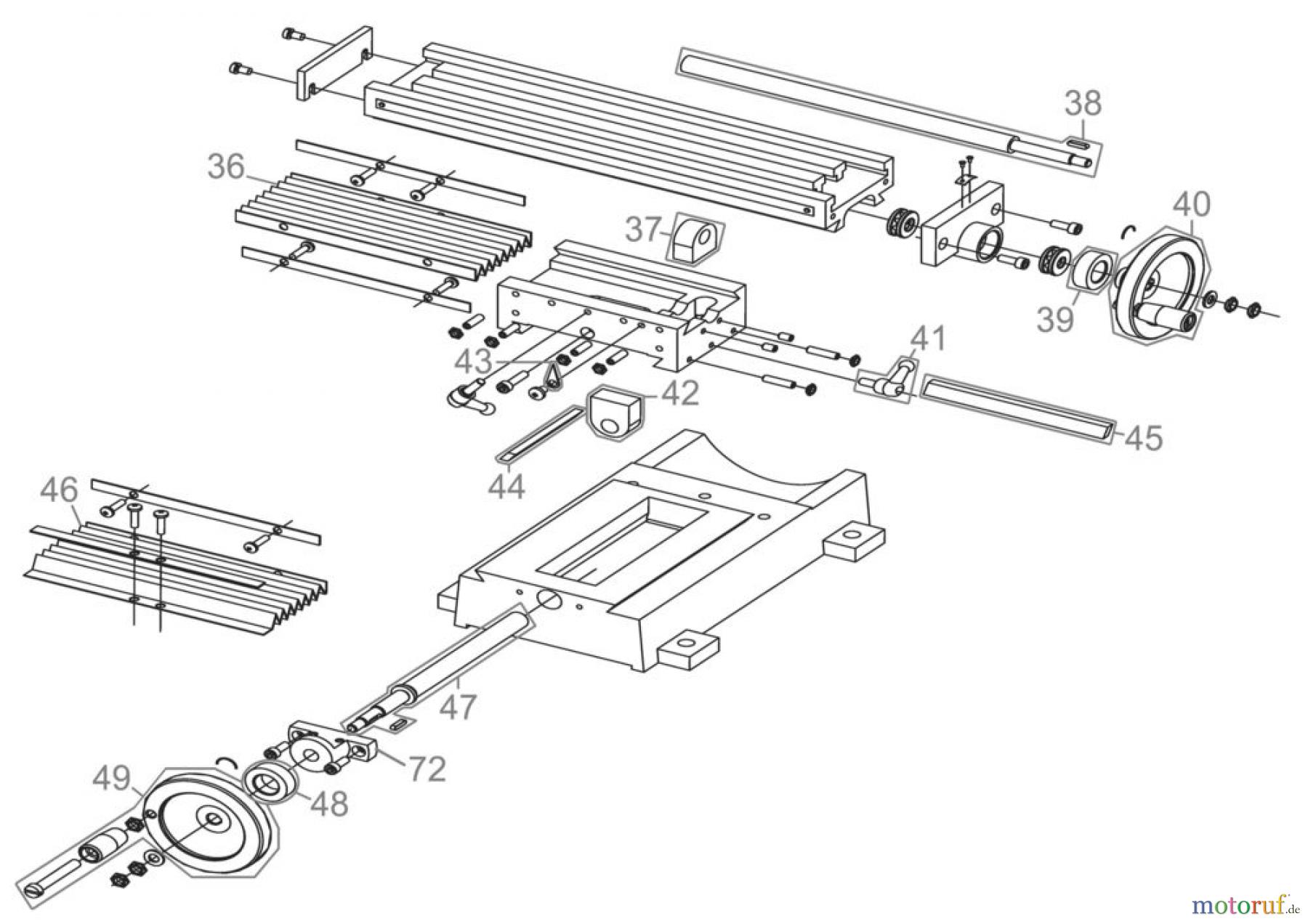 Güde Metallbearbeitung Dreh- und Fräsmaschinen Fräsmaschinen MINI BOHR- & FRÄSMASCHINE GBF 550 - 48140 FSL48140-03 Seite 2