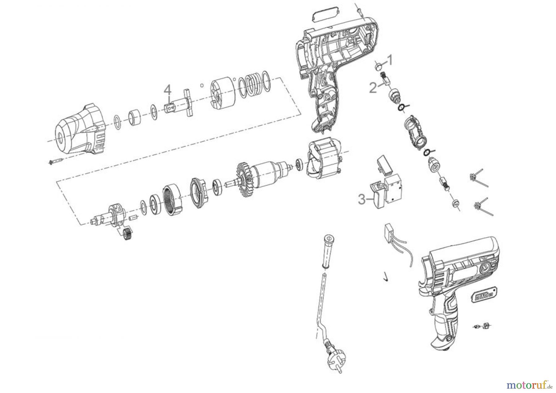 Güde Drucklufttechnik Druckluftwerkzeuge Schlagschrauber Schlagschrauber ESS 350 Art.Nr.: 58120 FSL58120-02 Seite 1