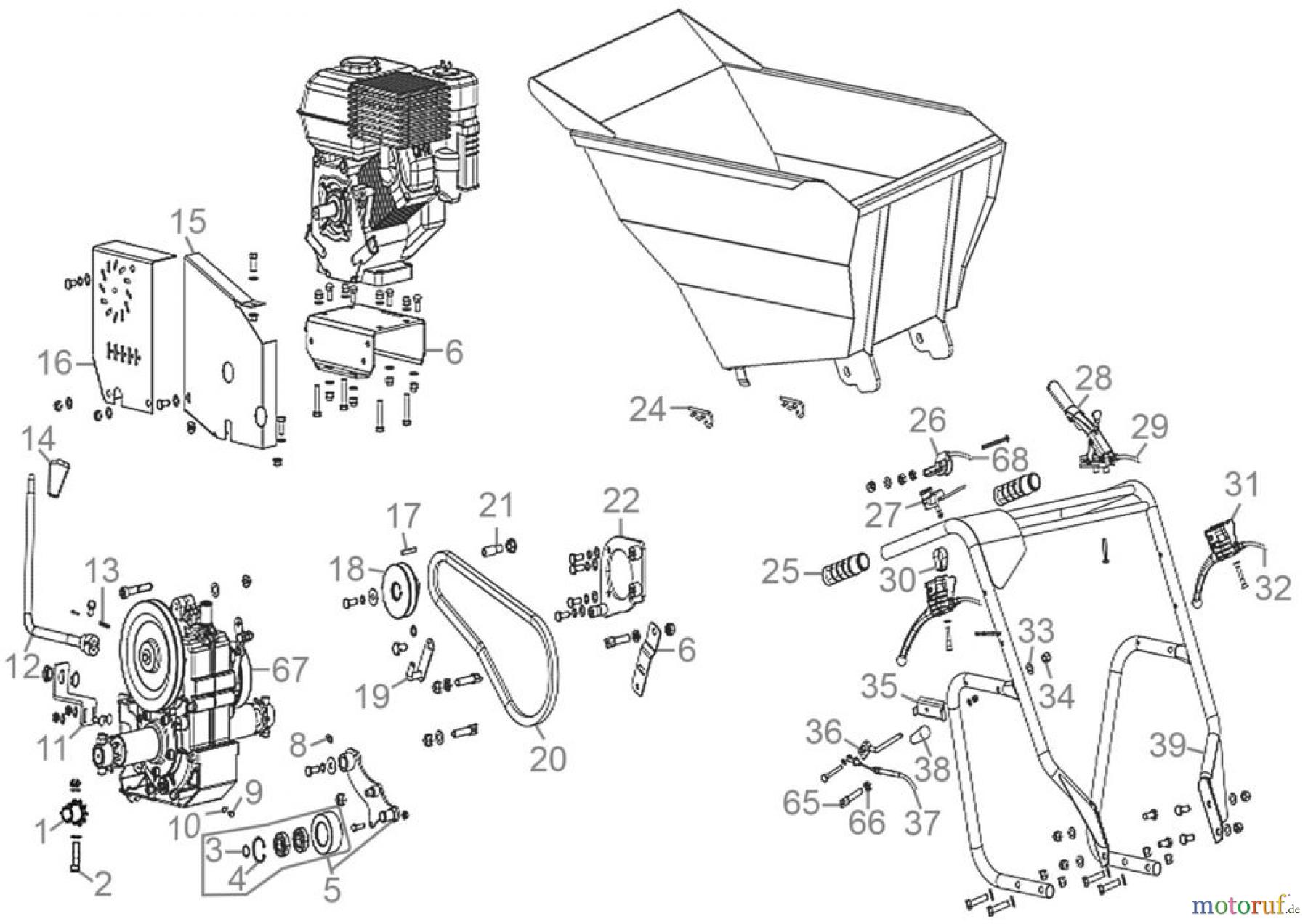 Güde Baugeräte Transportgeräte Allraddumper GAD 400.1/4x4 Art.Nr.: 55525 FSL55525-01 Seite 1