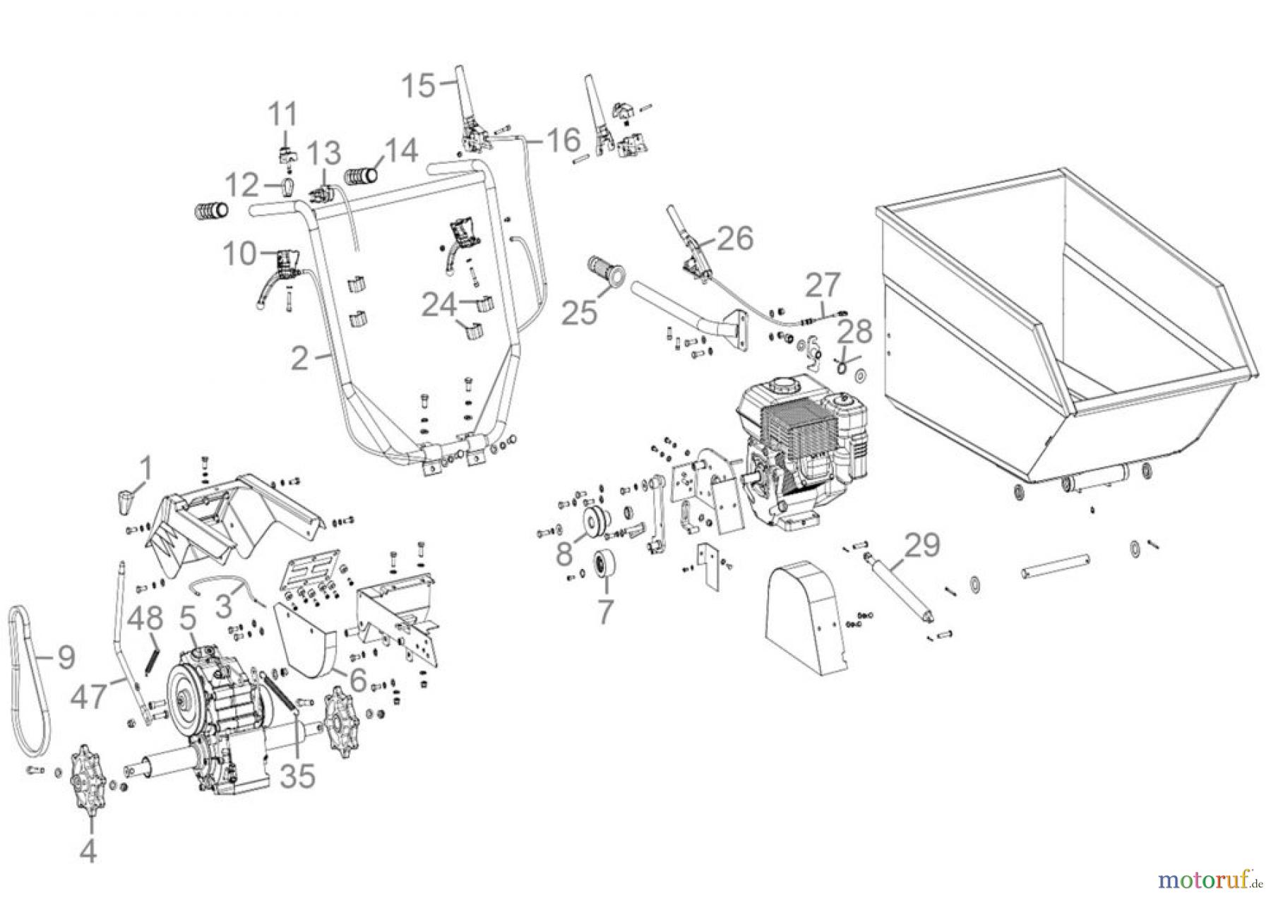 Güde Baugeräte Transportgeräte Raupendumper GRD 400/R Art.Nr.: 55565 FSL55565-01 Seite 1