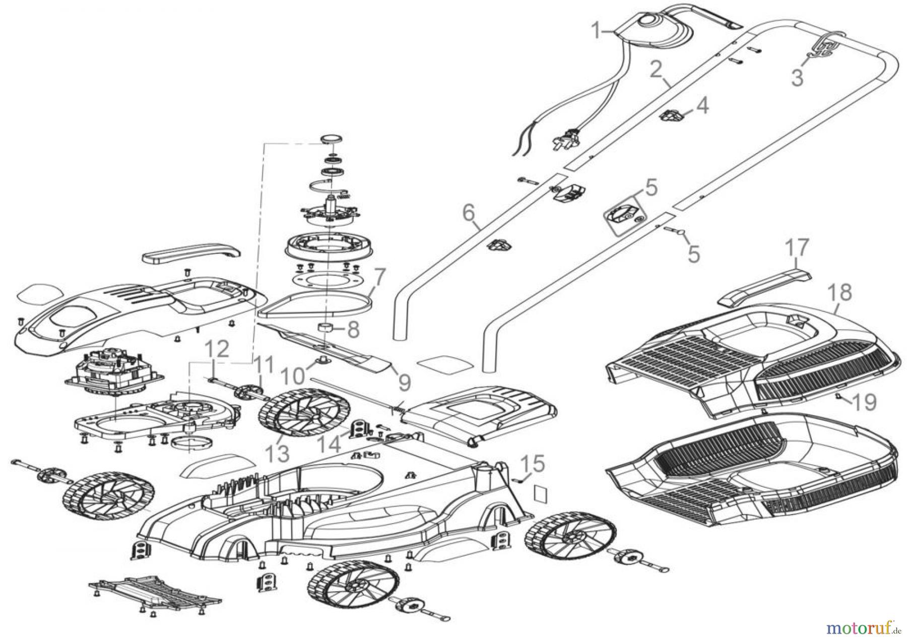 Güde Gartentechnik Rasenmäher Elektro-Rasenmäher Elektro Rasenmäher 320/1200 Art.Nr.: 95124 FSL95124-01 Seite 1
