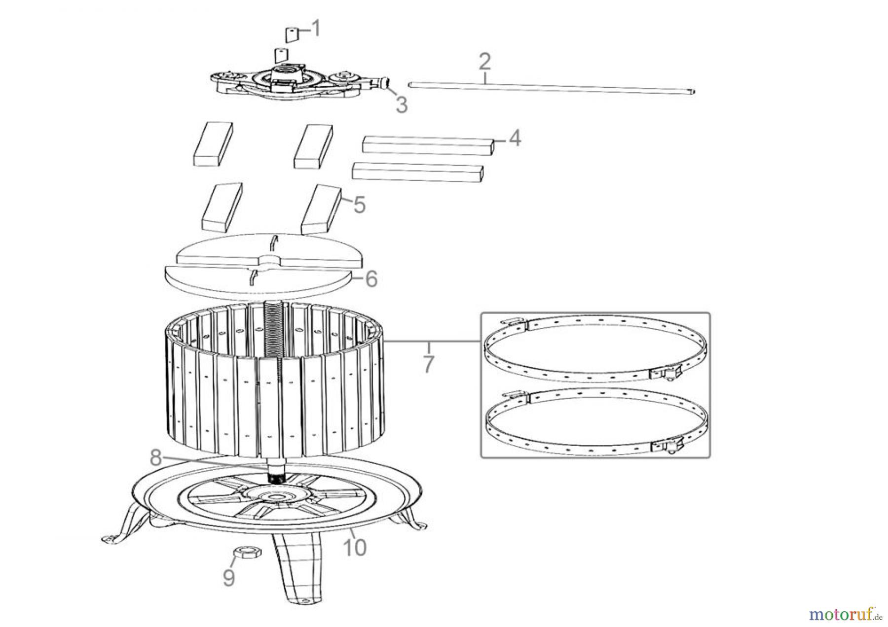 Güde Gartentechnik Obstverarbeitung Pressen Obstpresse OP 68 Art.Nr.: 30022 FSL30022-01 Seite 1