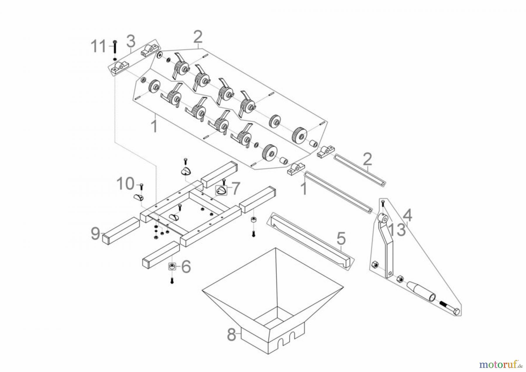 Güde Gartentechnik Obstverarbeitung Mühlen OBSTMÜHLE OM 7 - 30009 FSL30009-03 Seite 1