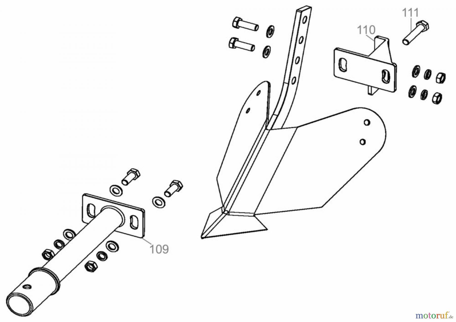 Güde Gartentechnik Kombigeräte Benzin Anbauwerkzeug Pflug GPF 300 II Art.Nr.: 95204 FSL95204-01 Seite 1