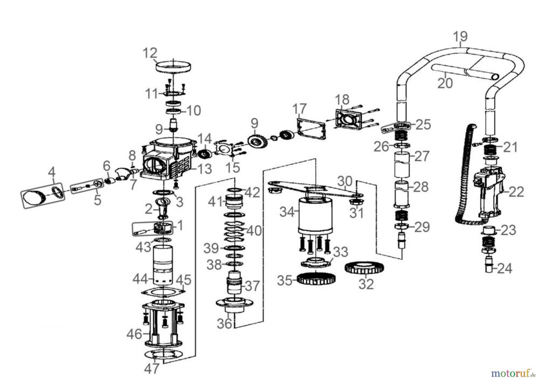 Güde Gartentechnik Pfahlrammen Pfahlramme GPR 801 E Art.Nr.: 94419 FSL94419-01 Seite 1