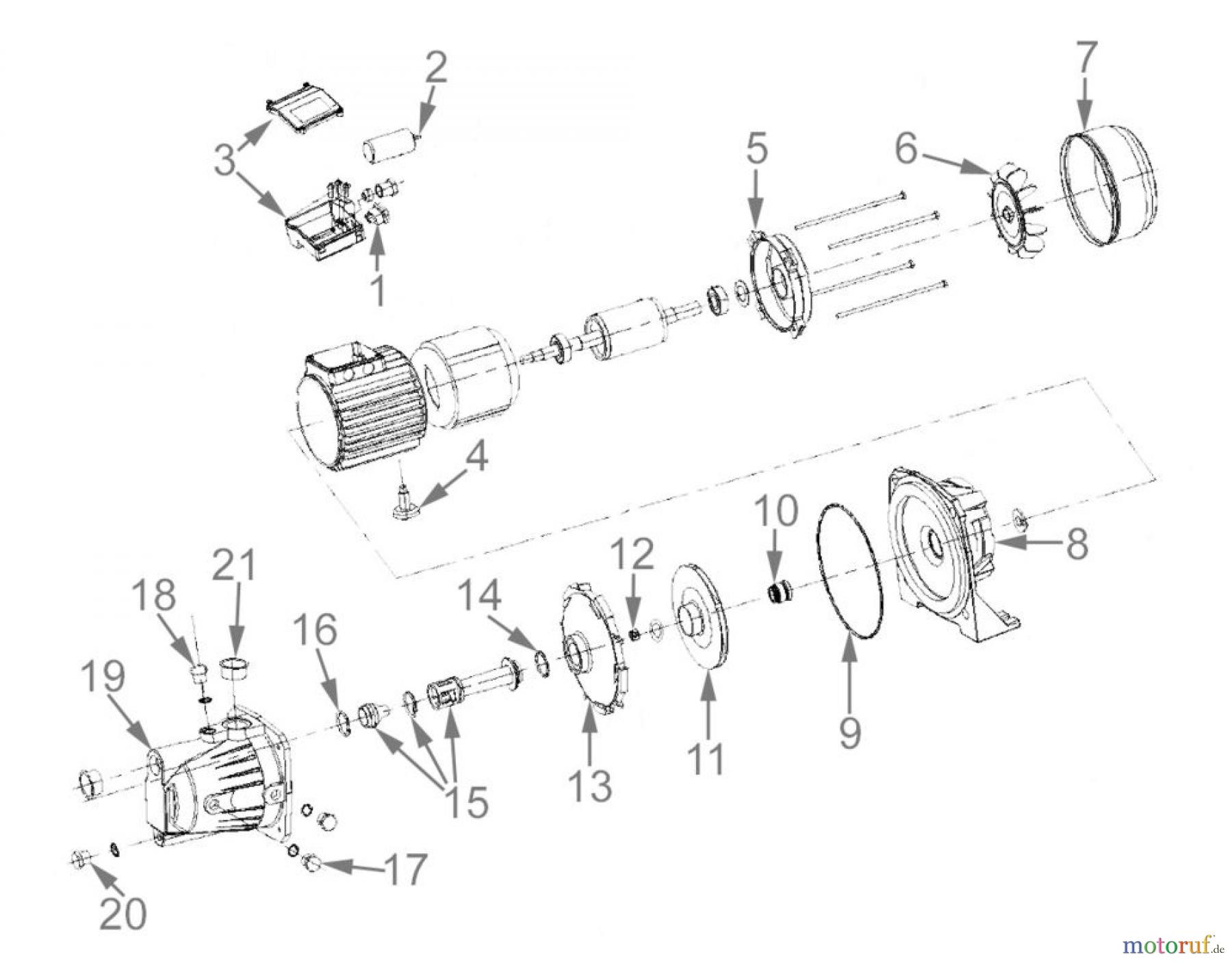 Güde Pumpentechnik Gartenpumpen GARTENPUMPE GL 850 - 94157 FSL94157-04 Seite 1