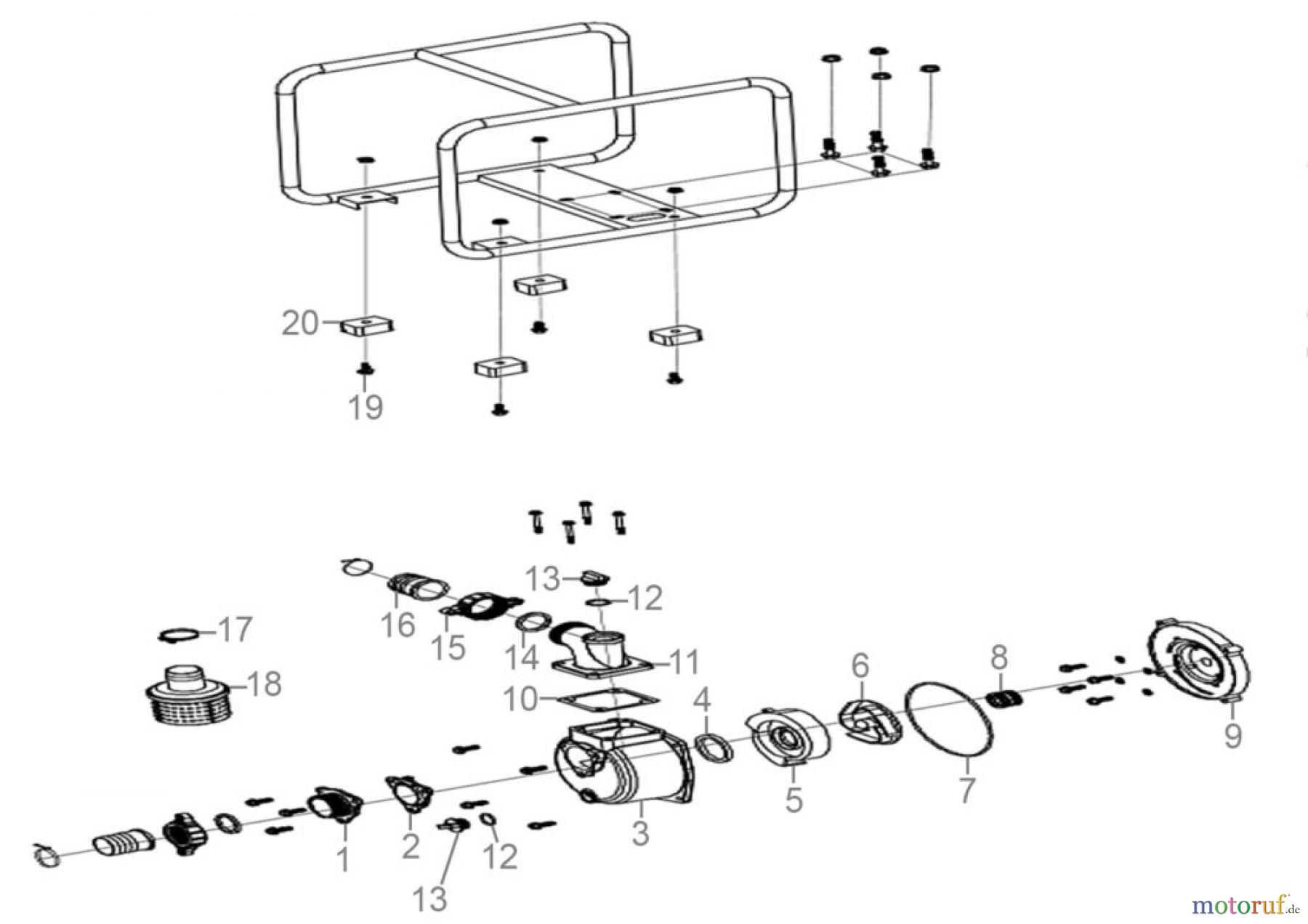  Güde Pumpentechnik Motorpumpen Motorpumpe-Set GMP 15.22 Art.Nr.: 94503 FSL94503-01 Seite 1