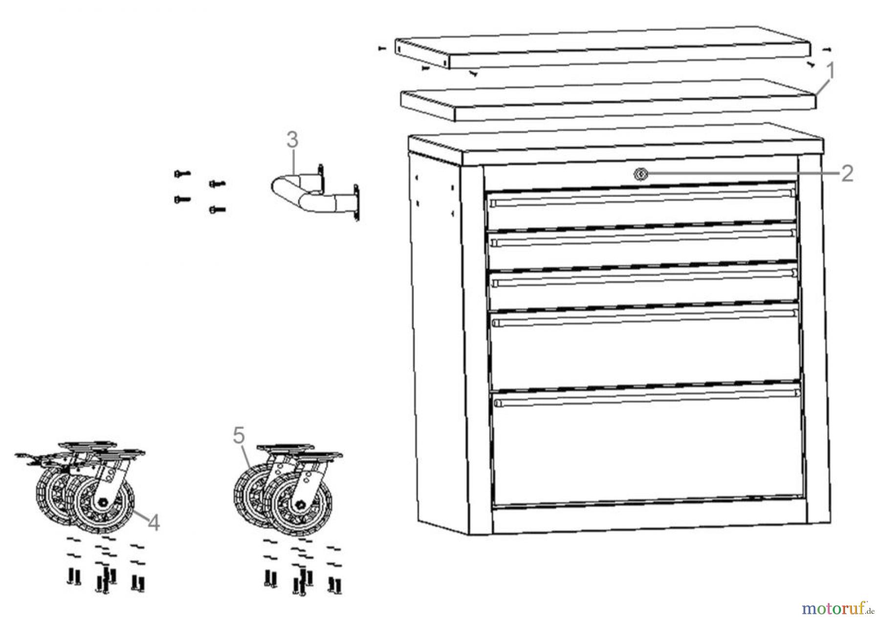 Güde Werkstatteinrichtung Werkbänke Werkbank GW 5 INOX Art.Nr.: 40486 FSL40486-01 Seite 1