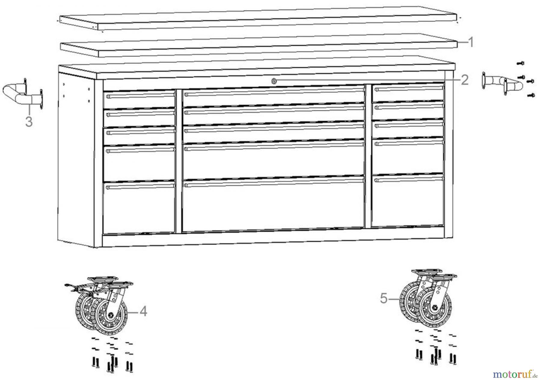 Güde Werkstatteinrichtung Werkbänke Werkbank GW 15 INOX Art.Nr.: 40491 FSL40491-01 Seite 1