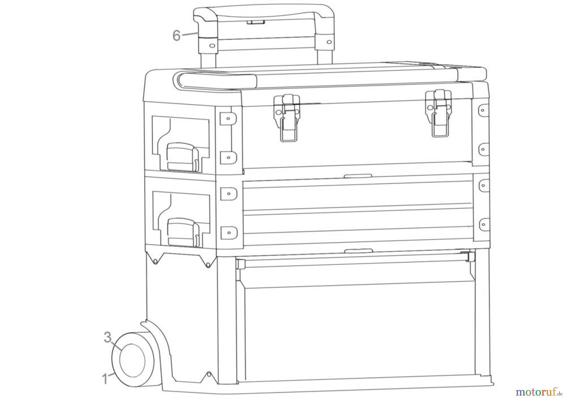 Güde Werkstatteinrichtung Werkzeugtrolley Werkzeugtrolley GWZT 2/1 Art.Nr.: 39129 FSL39129-01 Seite 1